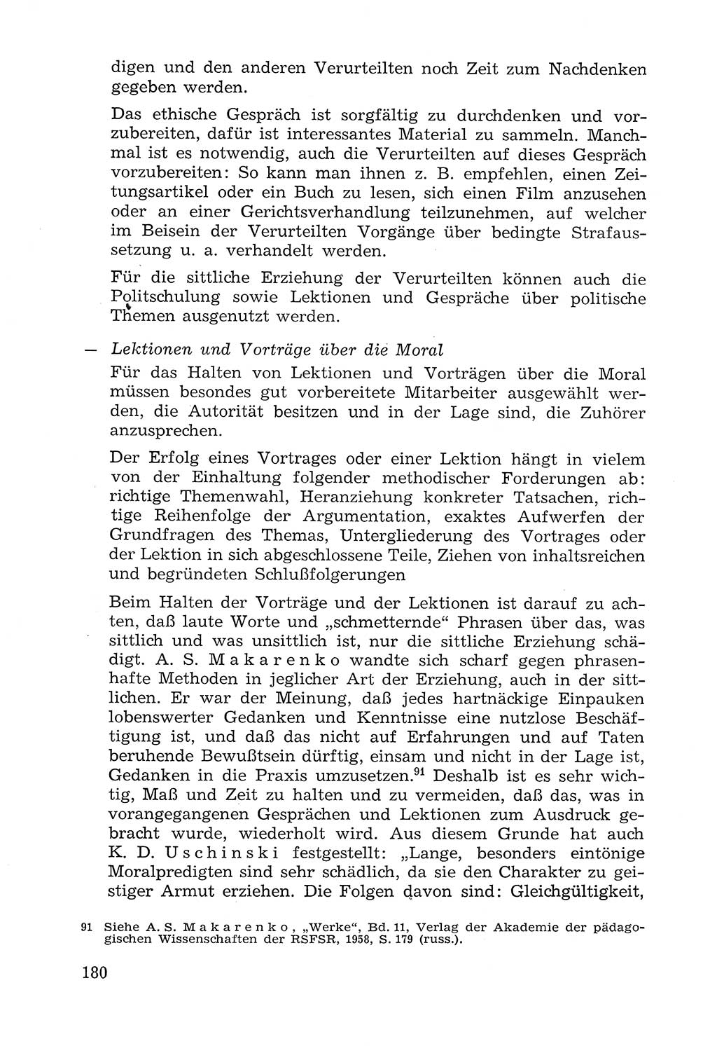 Lehrbuch der Strafvollzugspädagogik [Deutsche Demokratische Republik (DDR)] 1969, Seite 180 (Lb. SV-Pd. DDR 1969, S. 180)