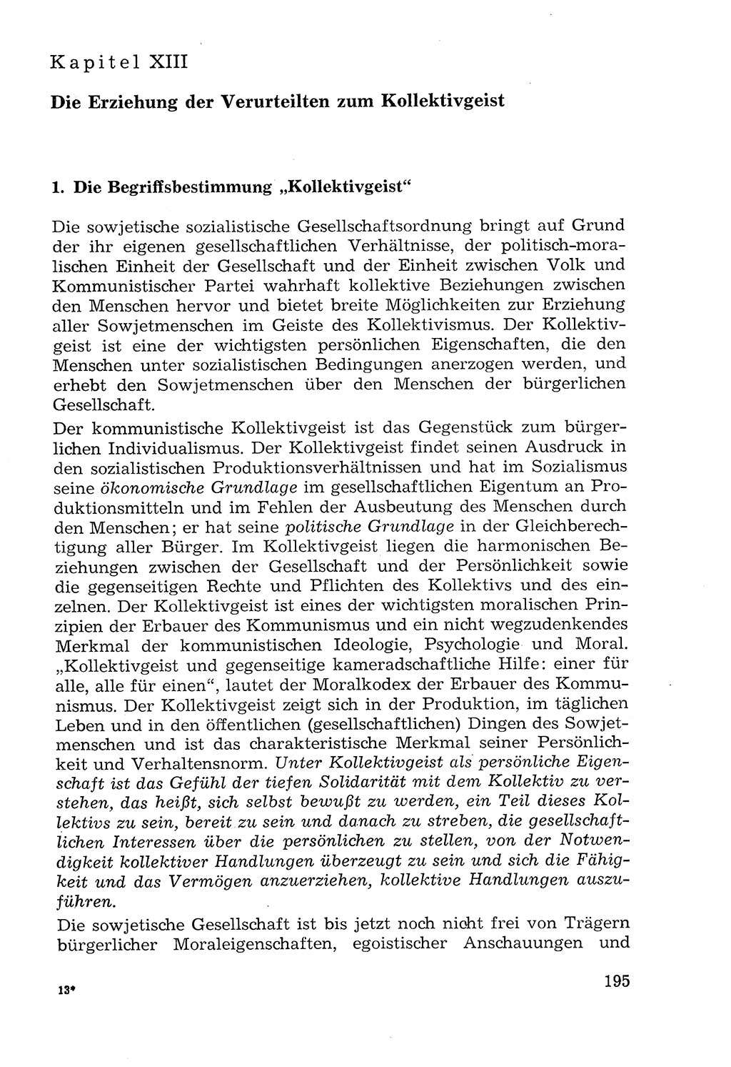 Lehrbuch der Strafvollzugspädagogik [Deutsche Demokratische Republik (DDR)] 1969, Seite 195 (Lb. SV-Pd. DDR 1969, S. 195)