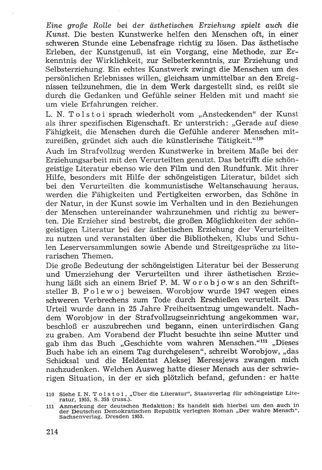 Lehrbuch der Strafvollzugspädagogik [Deutsche Demokratische Republik (DDR)] 1969, Seite 214 (Lb. SV-Pd. DDR 1969, S. 214)