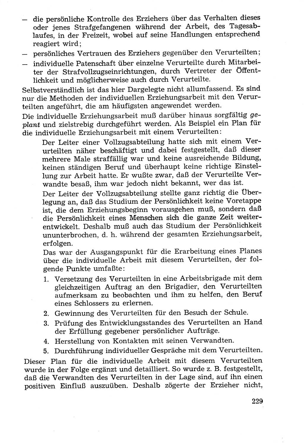 Lehrbuch der Strafvollzugspädagogik [Deutsche Demokratische Republik (DDR)] 1969, Seite 229 (Lb. SV-Pd. DDR 1969, S. 229)