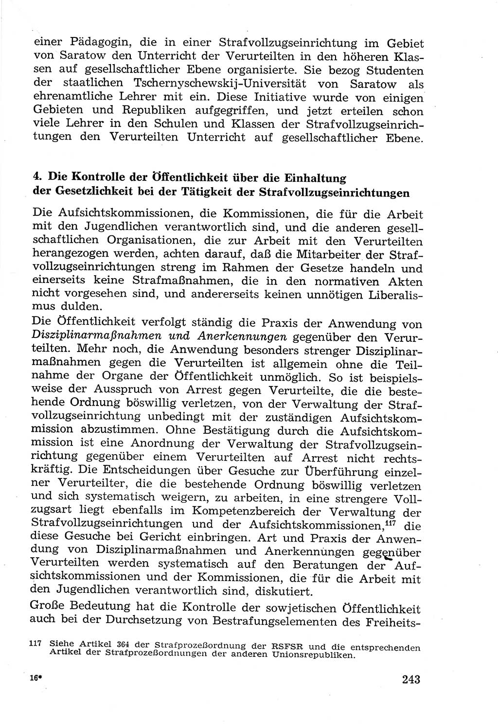 Lehrbuch der Strafvollzugspädagogik [Deutsche Demokratische Republik (DDR)] 1969, Seite 243 (Lb. SV-Pd. DDR 1969, S. 243)