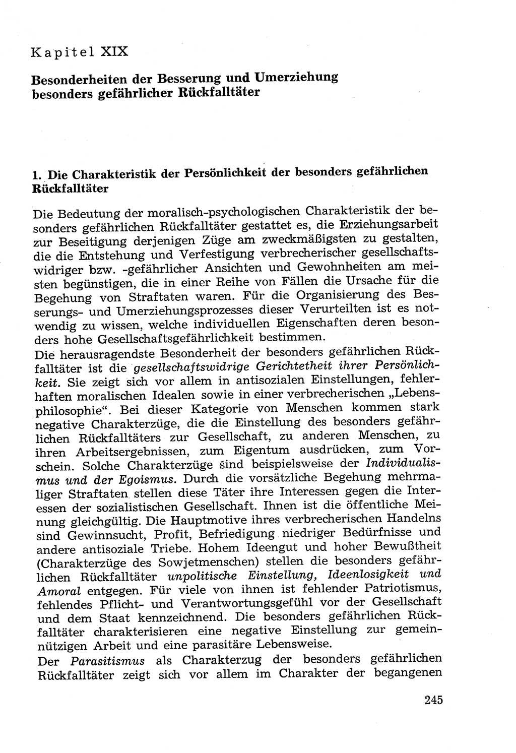 Lehrbuch der Strafvollzugspädagogik [Deutsche Demokratische Republik (DDR)] 1969, Seite 245 (Lb. SV-Pd. DDR 1969, S. 245)