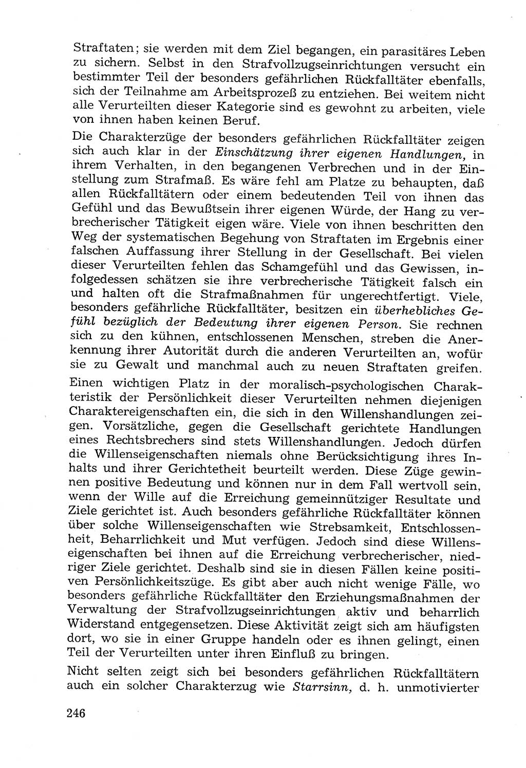 Lehrbuch der Strafvollzugspädagogik [Deutsche Demokratische Republik (DDR)] 1969, Seite 246 (Lb. SV-Pd. DDR 1969, S. 246)