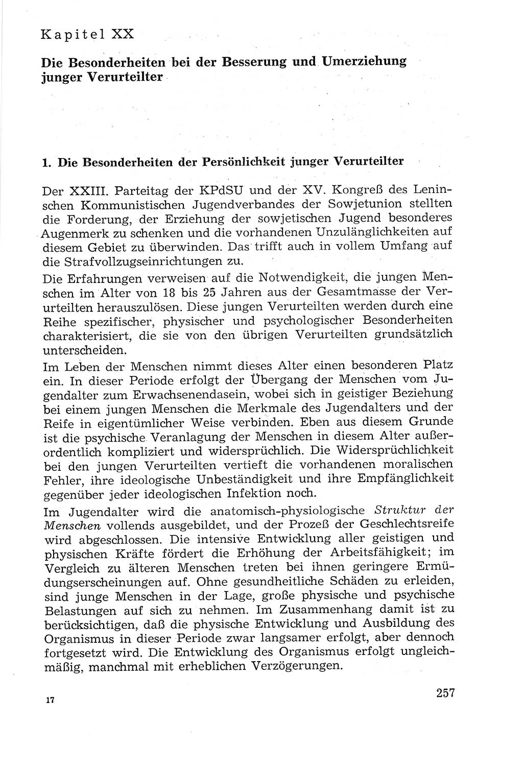 Lehrbuch der Strafvollzugspädagogik [Deutsche Demokratische Republik (DDR)] 1969, Seite 257 (Lb. SV-Pd. DDR 1969, S. 257)