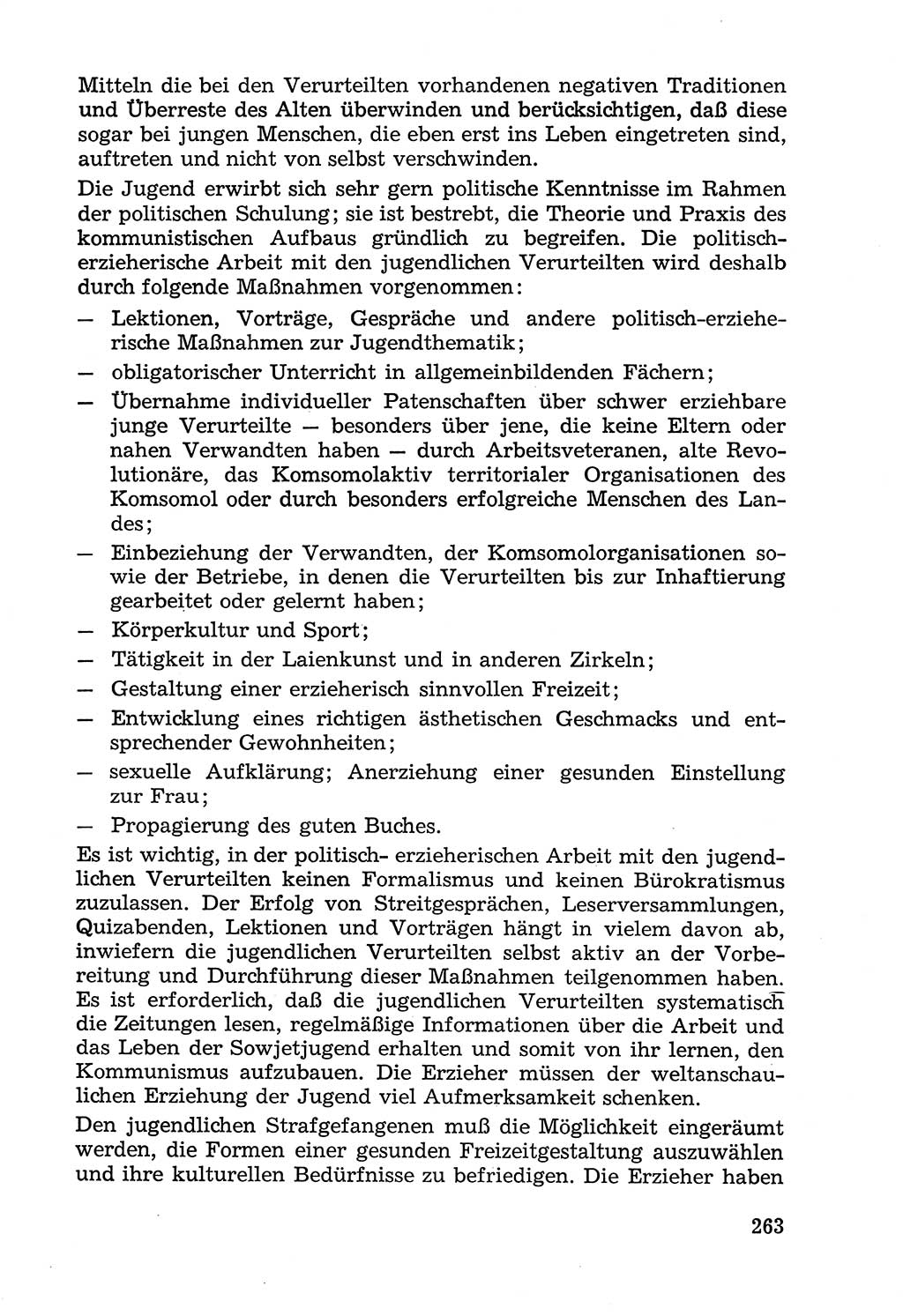 Lehrbuch der Strafvollzugspädagogik [Deutsche Demokratische Republik (DDR)] 1969, Seite 263 (Lb. SV-Pd. DDR 1969, S. 263)