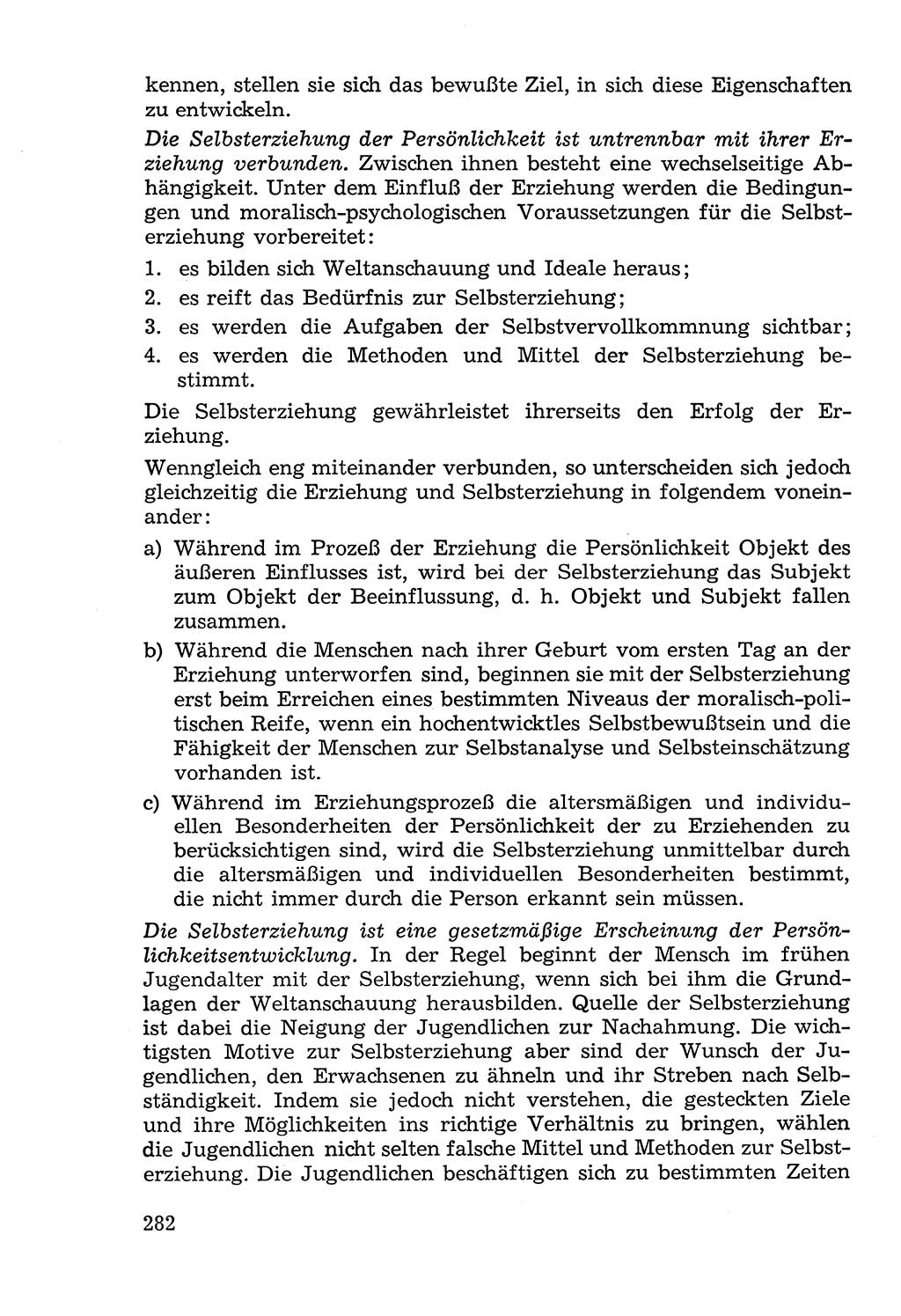 Lehrbuch der Strafvollzugspädagogik [Deutsche Demokratische Republik (DDR)] 1969, Seite 282 (Lb. SV-Pd. DDR 1969, S. 282)