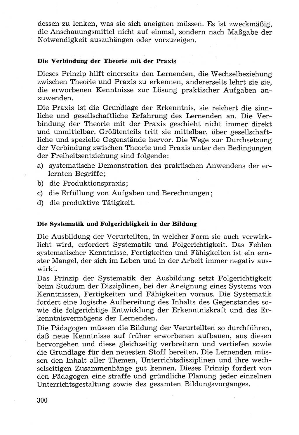 Lehrbuch der Strafvollzugspädagogik [Deutsche Demokratische Republik (DDR)] 1969, Seite 300 (Lb. SV-Pd. DDR 1969, S. 300)