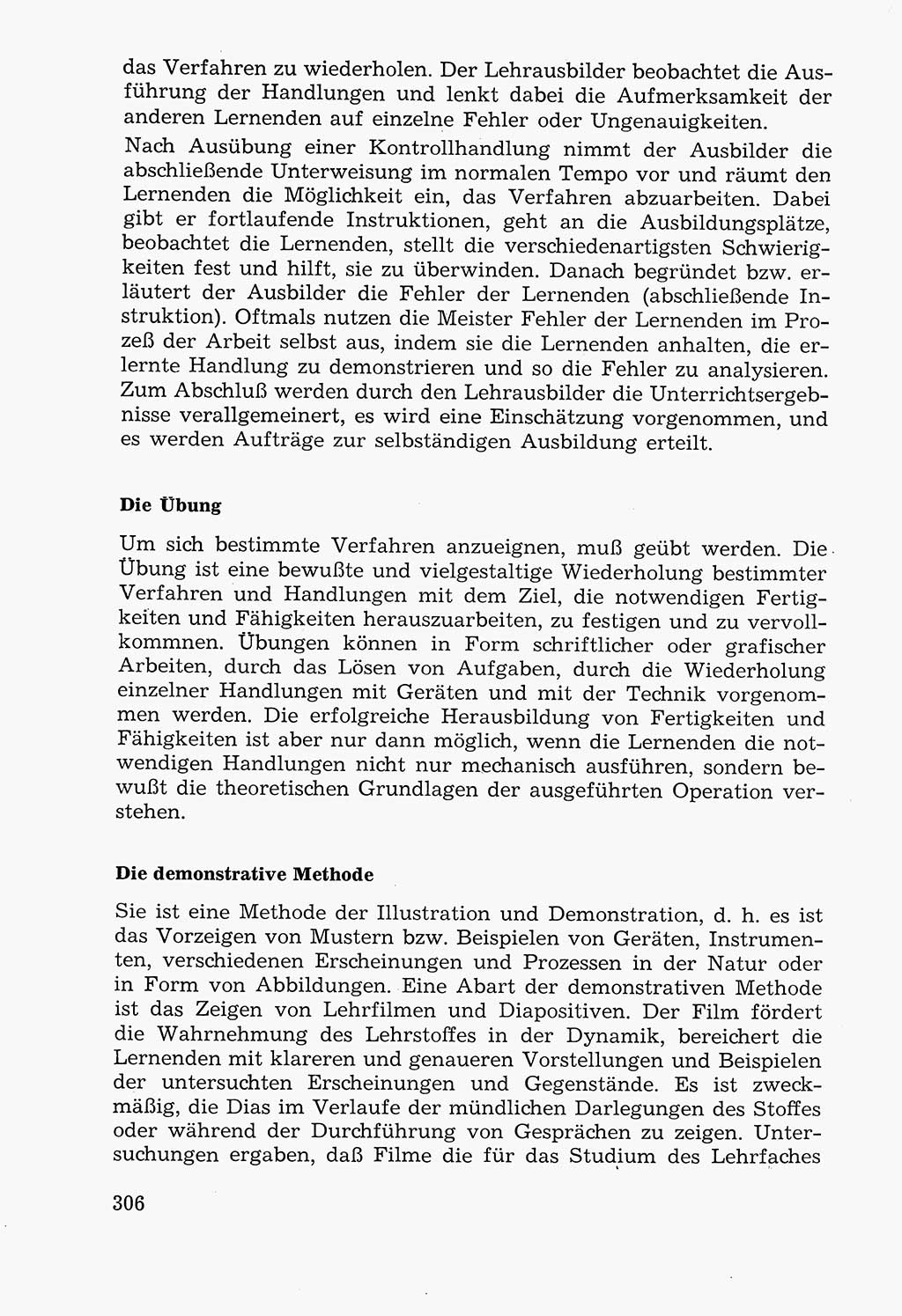Lehrbuch der Strafvollzugspädagogik [Deutsche Demokratische Republik (DDR)] 1969, Seite 306 (Lb. SV-Pd. DDR 1969, S. 306)