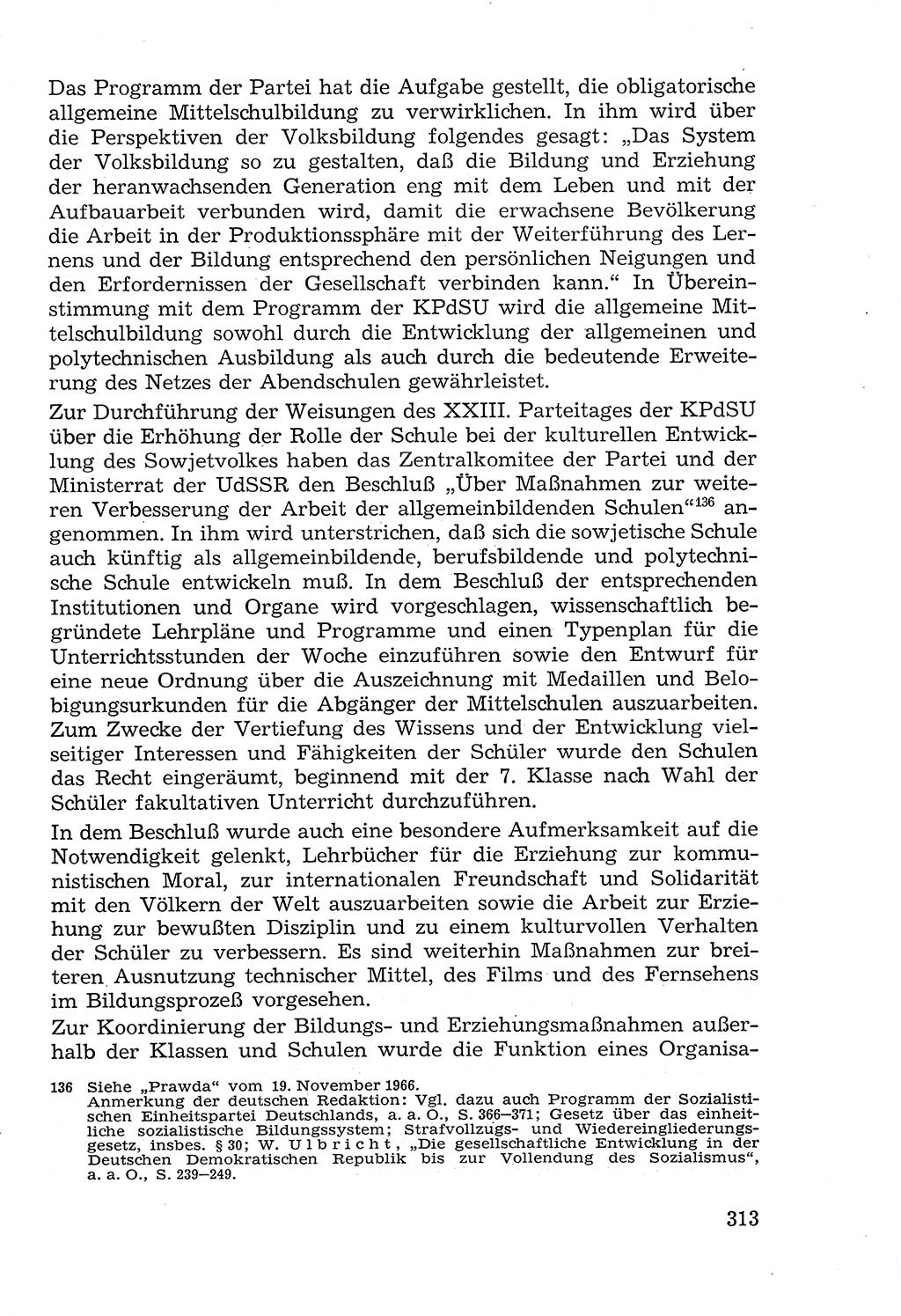 Lehrbuch der Strafvollzugspädagogik [Deutsche Demokratische Republik (DDR)] 1969, Seite 313 (Lb. SV-Pd. DDR 1969, S. 313)