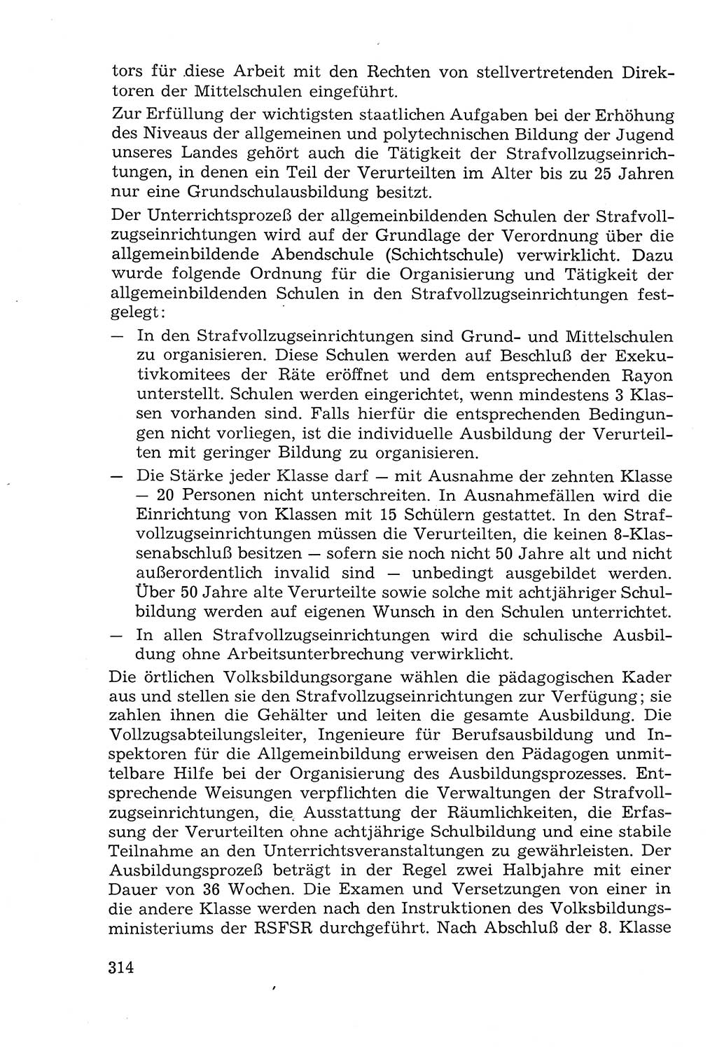 Lehrbuch der Strafvollzugspädagogik [Deutsche Demokratische Republik (DDR)] 1969, Seite 314 (Lb. SV-Pd. DDR 1969, S. 314)
