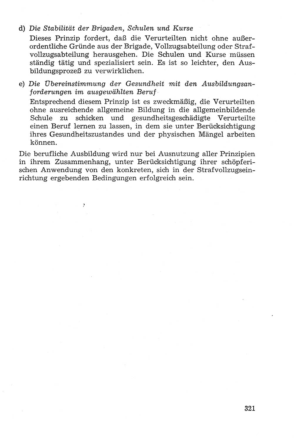 Lehrbuch der Strafvollzugspädagogik [Deutsche Demokratische Republik (DDR)] 1969, Seite 321 (Lb. SV-Pd. DDR 1969, S. 321)