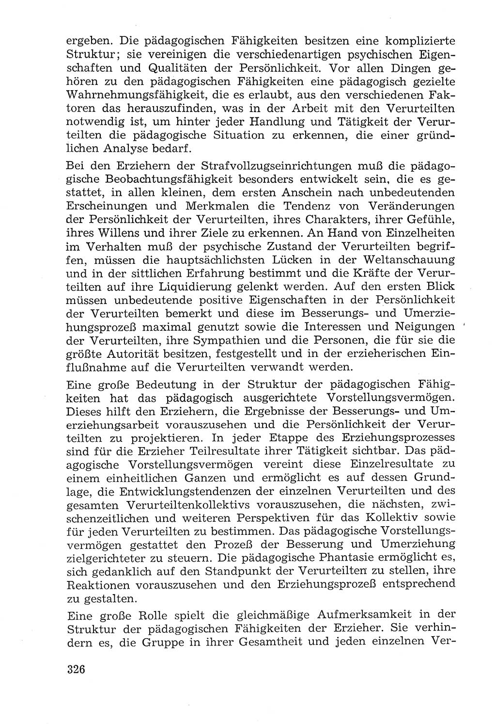 Lehrbuch der Strafvollzugspädagogik [Deutsche Demokratische Republik (DDR)] 1969, Seite 326 (Lb. SV-Pd. DDR 1969, S. 326)