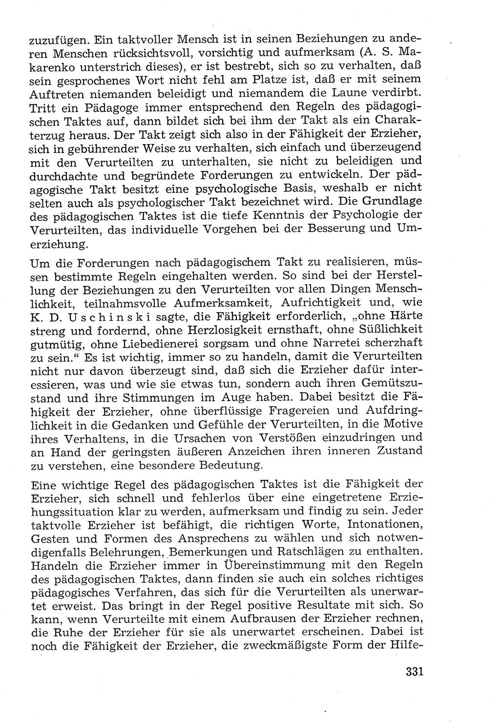 Lehrbuch der Strafvollzugspädagogik [Deutsche Demokratische Republik (DDR)] 1969, Seite 331 (Lb. SV-Pd. DDR 1969, S. 331)