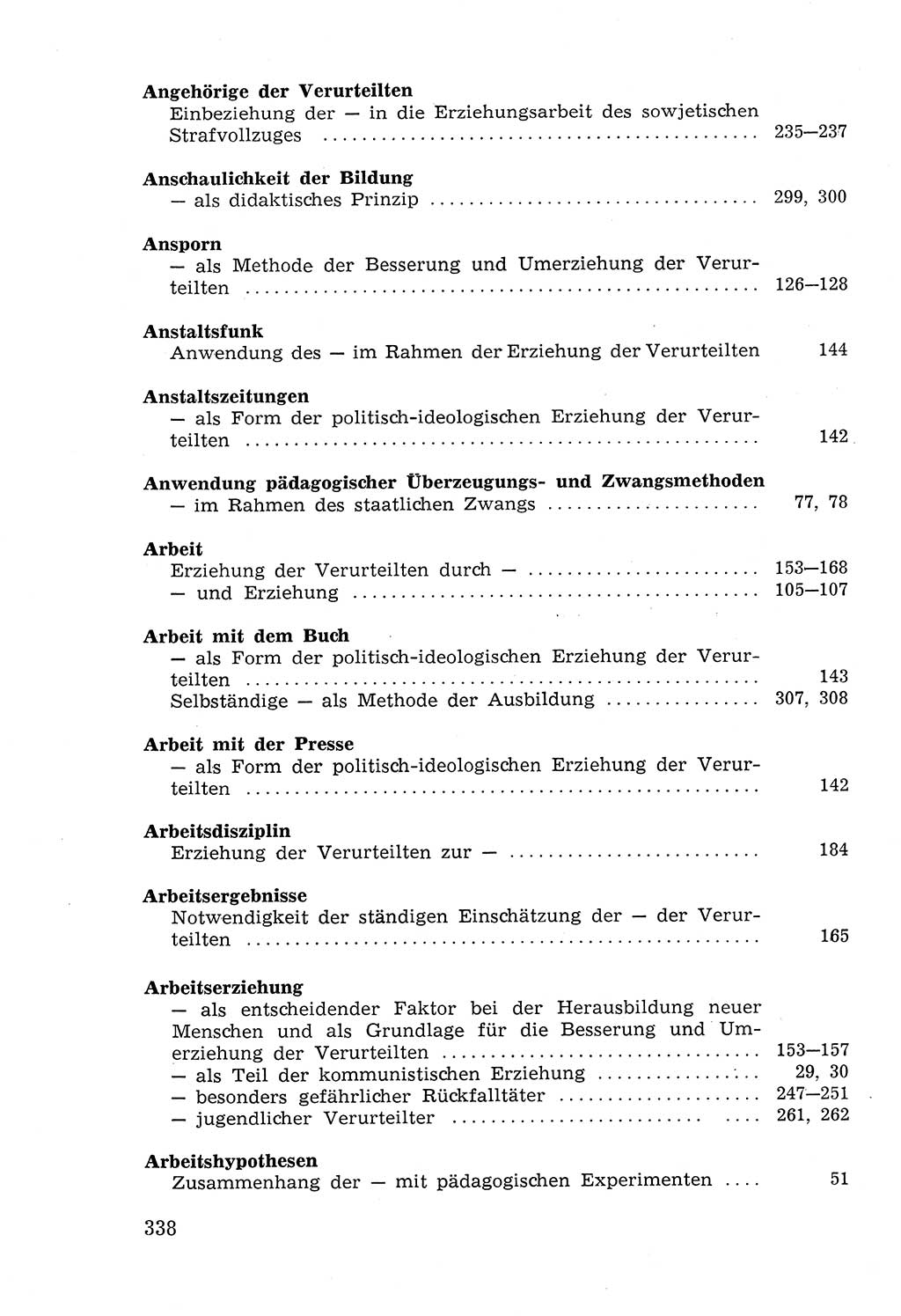 Lehrbuch der Strafvollzugspädagogik [Deutsche Demokratische Republik (DDR)] 1969, Seite 338 (Lb. SV-Pd. DDR 1969, S. 338)