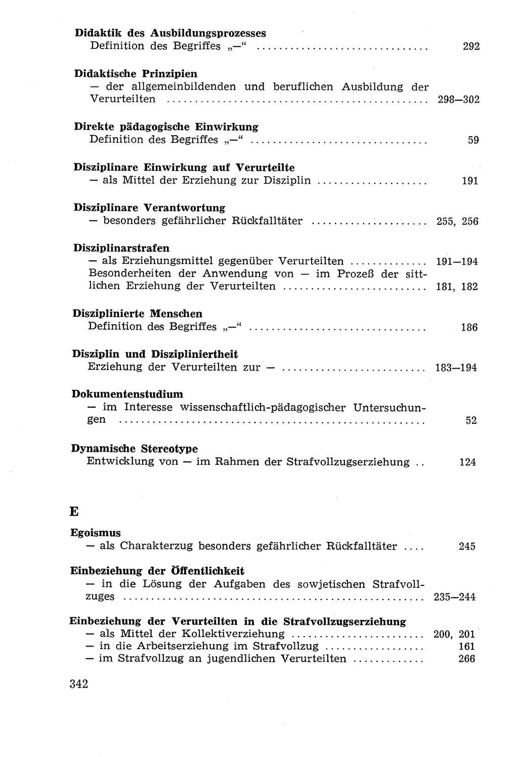 Lehrbuch der Strafvollzugspädagogik [Deutsche Demokratische Republik (DDR)] 1969, Seite 342 (Lb. SV-Pd. DDR 1969, S. 342)