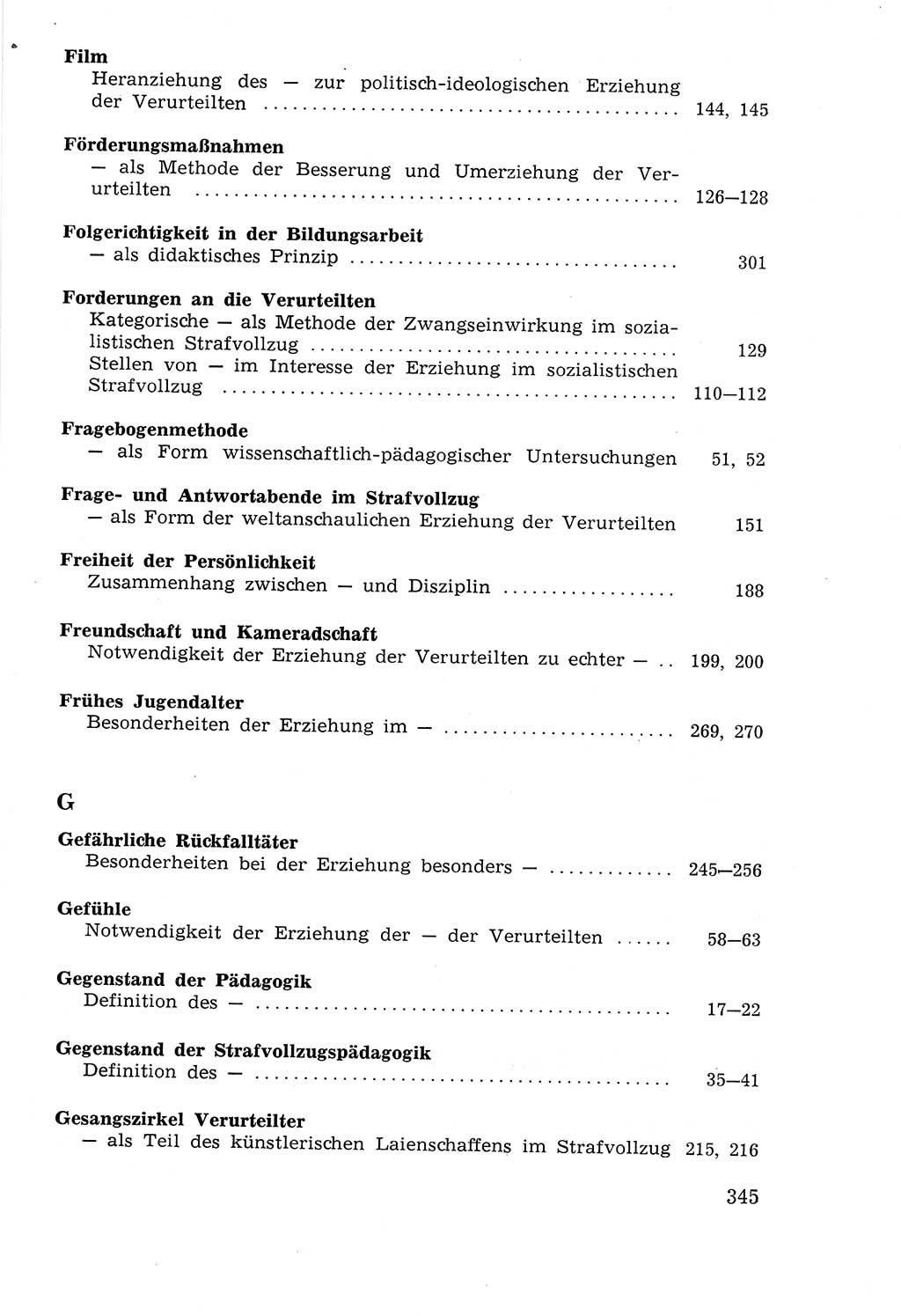 Lehrbuch der Strafvollzugspädagogik [Deutsche Demokratische Republik (DDR)] 1969, Seite 345 (Lb. SV-Pd. DDR 1969, S. 345)