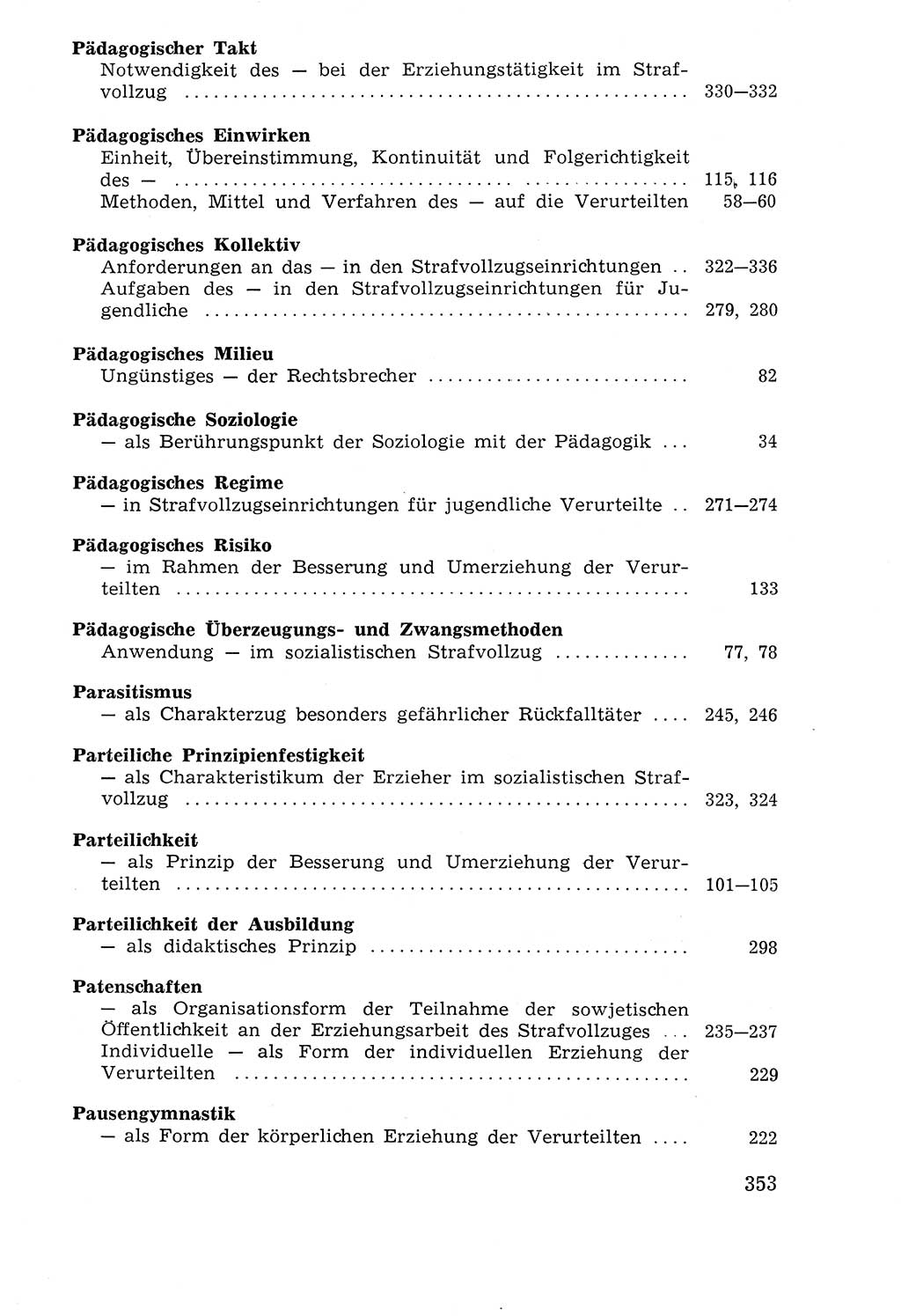 Lehrbuch der Strafvollzugspädagogik [Deutsche Demokratische Republik (DDR)] 1969, Seite 353 (Lb. SV-Pd. DDR 1969, S. 353)