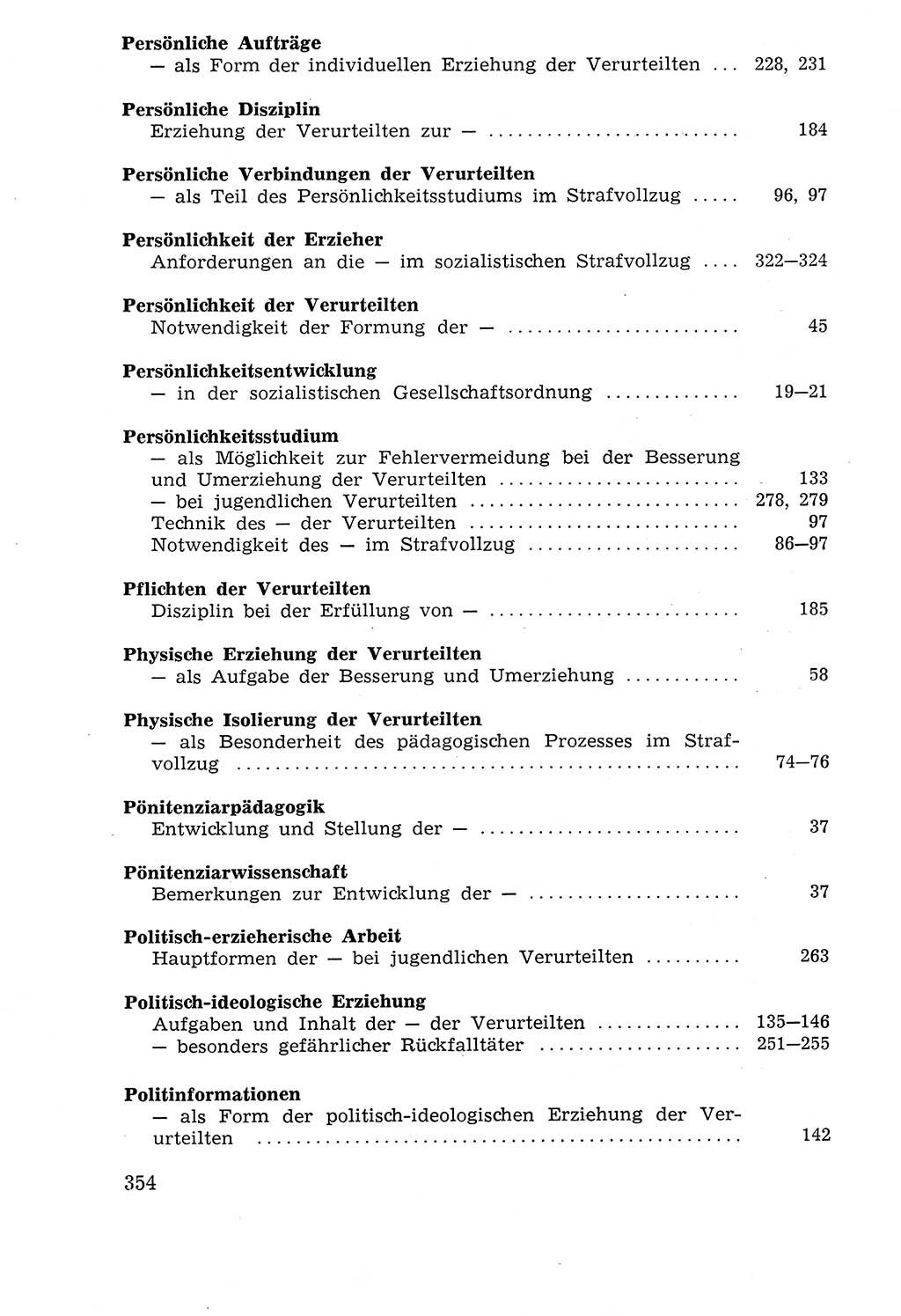 Lehrbuch der Strafvollzugspädagogik [Deutsche Demokratische Republik (DDR)] 1969, Seite 354 (Lb. SV-Pd. DDR 1969, S. 354)