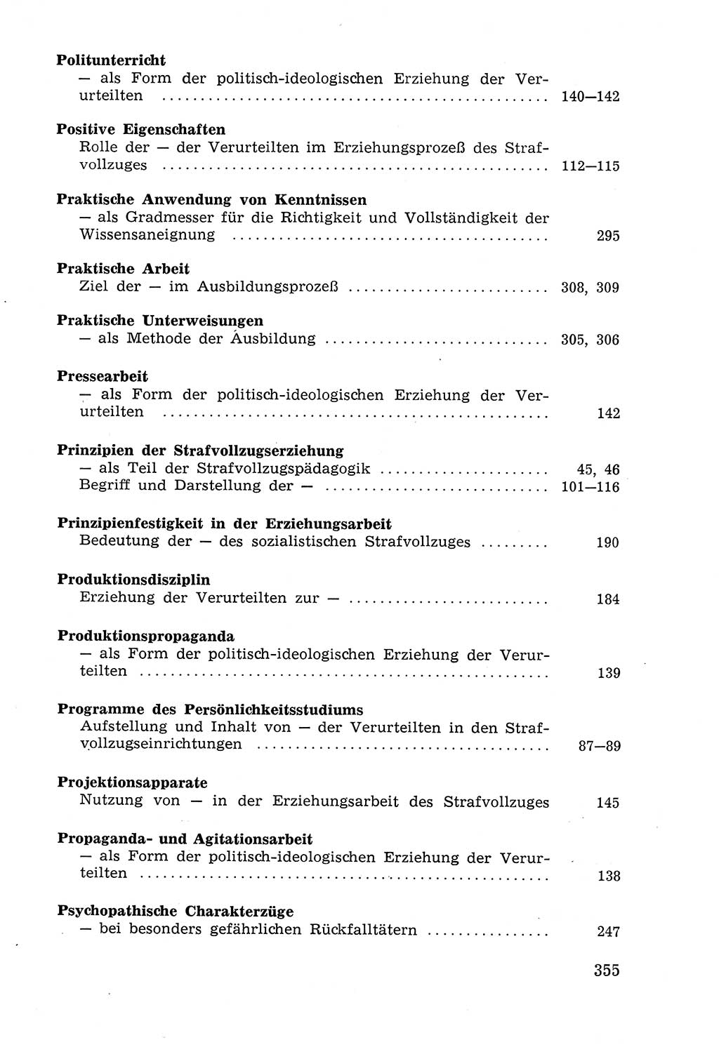 Lehrbuch der Strafvollzugspädagogik [Deutsche Demokratische Republik (DDR)] 1969, Seite 355 (Lb. SV-Pd. DDR 1969, S. 355)