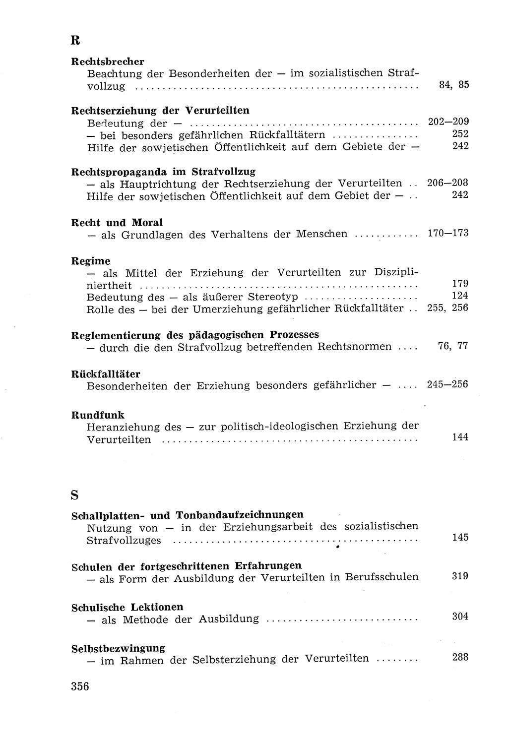 Lehrbuch der Strafvollzugspädagogik [Deutsche Demokratische Republik (DDR)] 1969, Seite 356 (Lb. SV-Pd. DDR 1969, S. 356)
