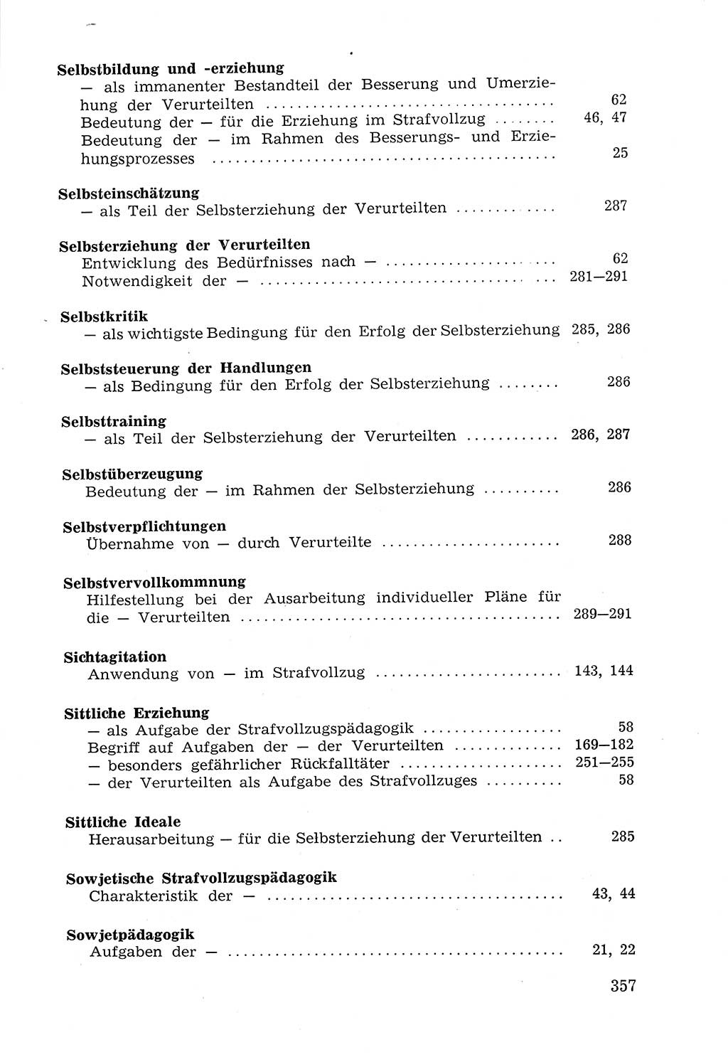 Lehrbuch der Strafvollzugspädagogik [Deutsche Demokratische Republik (DDR)] 1969, Seite 357 (Lb. SV-Pd. DDR 1969, S. 357)