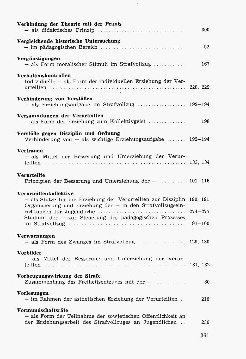 Lehrbuch der Strafvollzugspädagogik [Deutsche Demokratische Republik (DDR)] 1969, Seite 361 (Lb. SV-Pd. DDR 1969, S. 361)