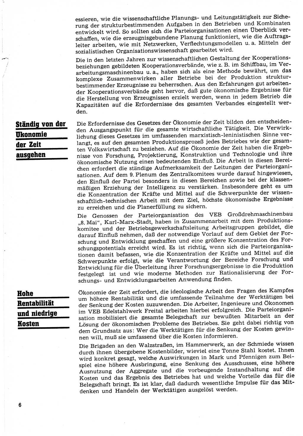 Neuer Weg (NW), Organ des Zentralkomitees (ZK) der SED (Sozialistische Einheitspartei Deutschlands) für Fragen des Parteilebens, 24. Jahrgang [Deutsche Demokratische Republik (DDR)] 1969, Seite 6 (NW ZK SED DDR 1969, S. 6)