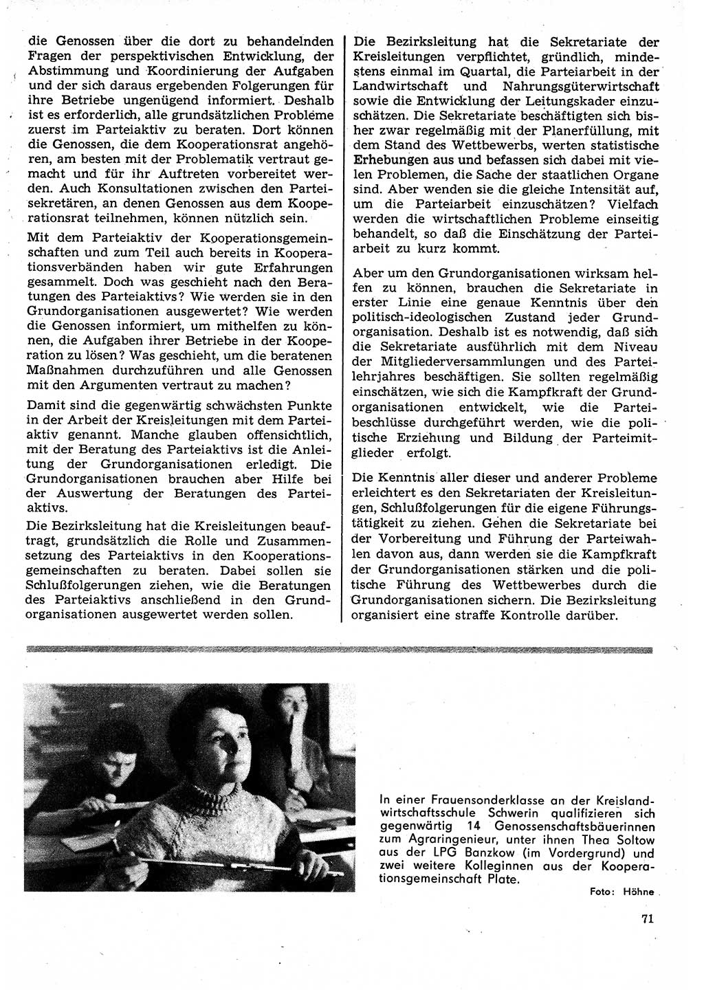Neuer Weg (NW), Organ des Zentralkomitees (ZK) der SED (Sozialistische Einheitspartei Deutschlands) für Fragen des Parteilebens, 24. Jahrgang [Deutsche Demokratische Republik (DDR)] 1969, Seite 71 (NW ZK SED DDR 1969, S. 71)