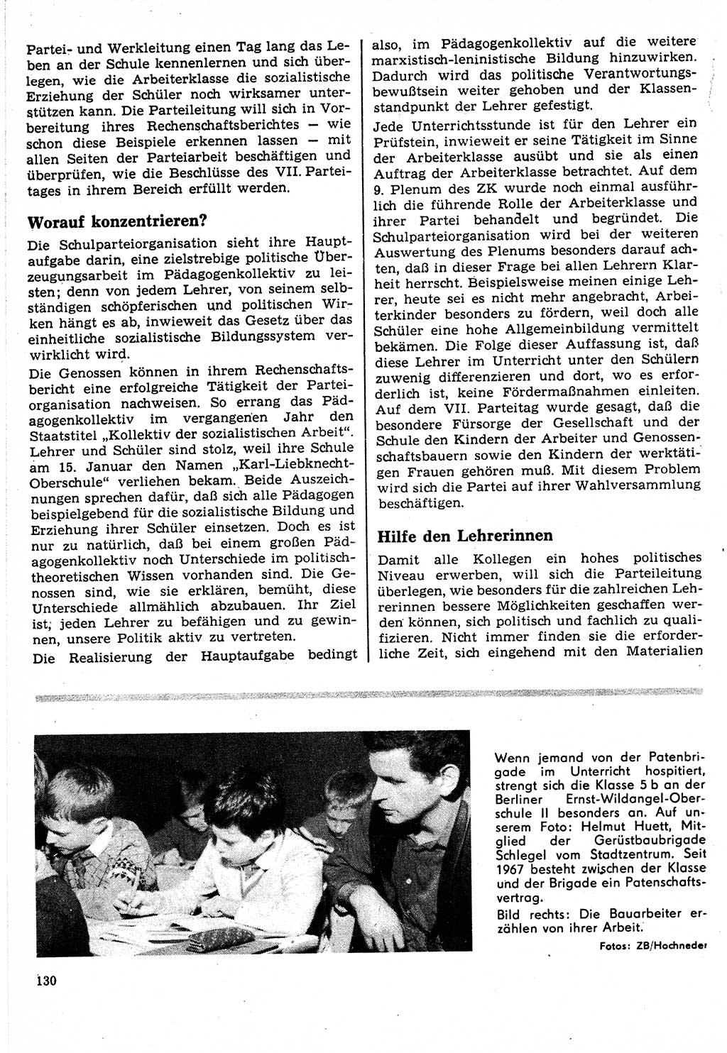 Neuer Weg (NW), Organ des Zentralkomitees (ZK) der SED (Sozialistische Einheitspartei Deutschlands) für Fragen des Parteilebens, 24. Jahrgang [Deutsche Demokratische Republik (DDR)] 1969, Seite 130 (NW ZK SED DDR 1969, S. 130)