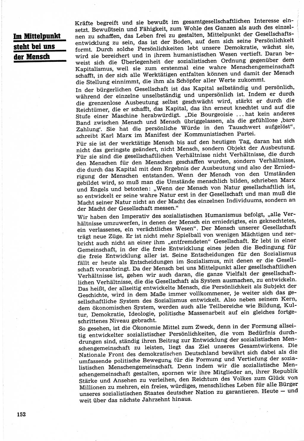 Neuer Weg (NW), Organ des Zentralkomitees (ZK) der SED (Sozialistische Einheitspartei Deutschlands) für Fragen des Parteilebens, 24. Jahrgang [Deutsche Demokratische Republik (DDR)] 1969, Seite 152 (NW ZK SED DDR 1969, S. 152)