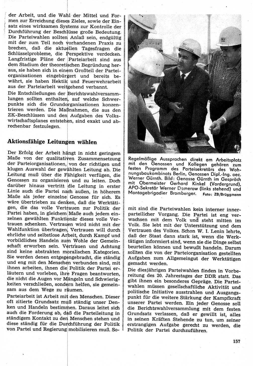 Neuer Weg (NW), Organ des Zentralkomitees (ZK) der SED (Sozialistische Einheitspartei Deutschlands) für Fragen des Parteilebens, 24. Jahrgang [Deutsche Demokratische Republik (DDR)] 1969, Seite 157 (NW ZK SED DDR 1969, S. 157)