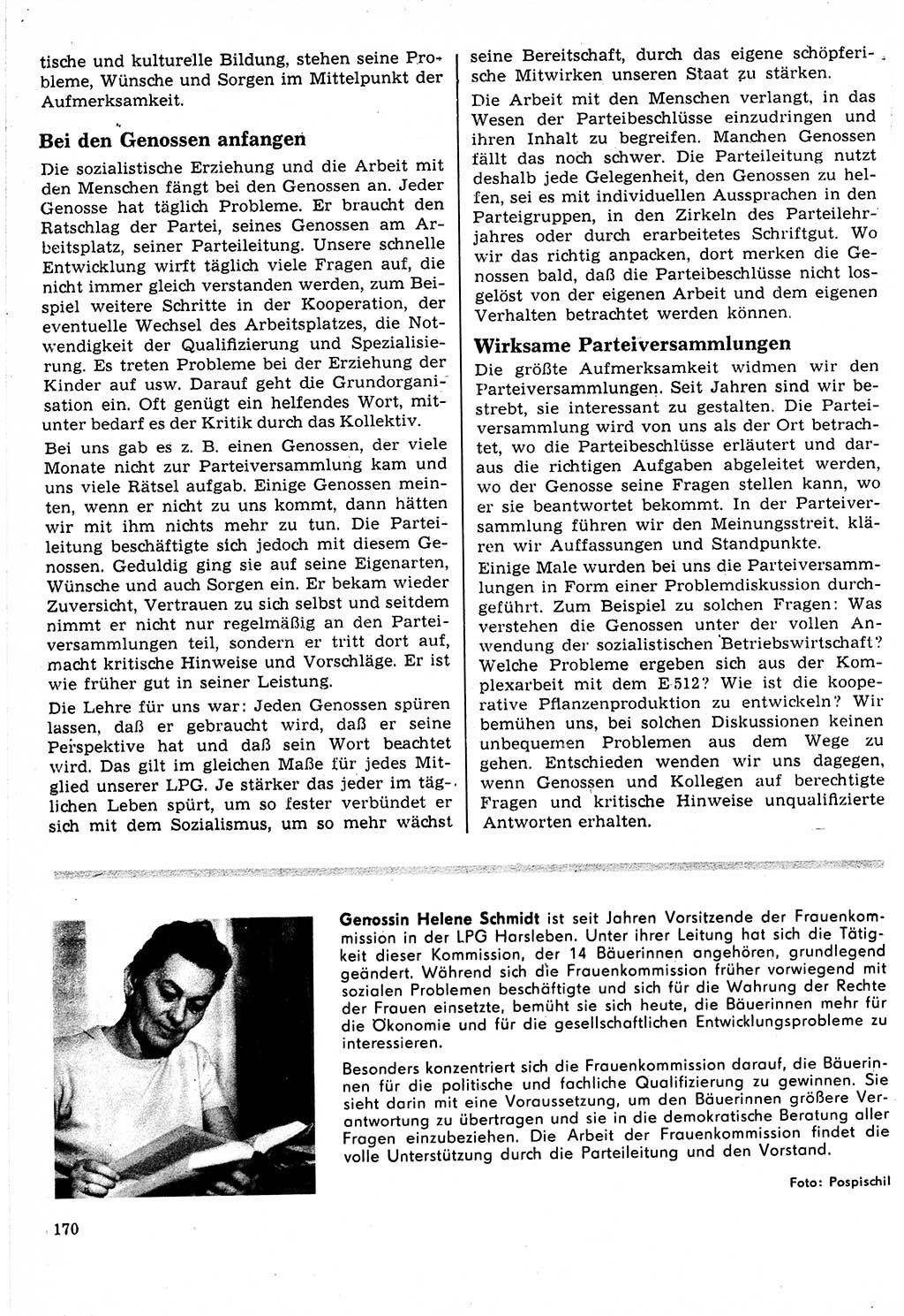 Neuer Weg (NW), Organ des Zentralkomitees (ZK) der SED (Sozialistische Einheitspartei Deutschlands) für Fragen des Parteilebens, 24. Jahrgang [Deutsche Demokratische Republik (DDR)] 1969, Seite 170 (NW ZK SED DDR 1969, S. 170)