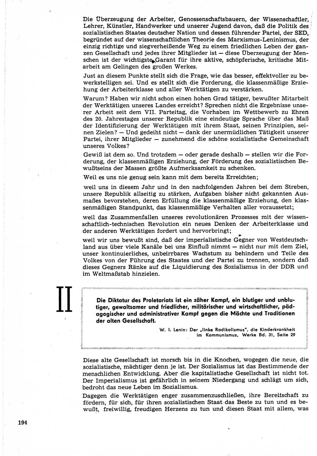 Neuer Weg (NW), Organ des Zentralkomitees (ZK) der SED (Sozialistische Einheitspartei Deutschlands) für Fragen des Parteilebens, 24. Jahrgang [Deutsche Demokratische Republik (DDR)] 1969, Seite 194 (NW ZK SED DDR 1969, S. 194)