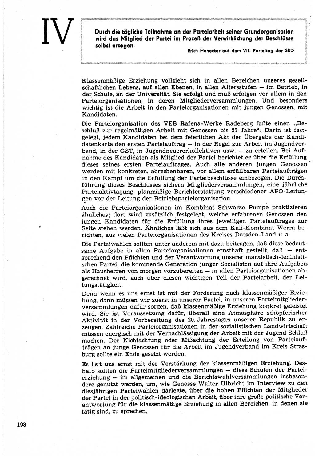 Neuer Weg (NW), Organ des Zentralkomitees (ZK) der SED (Sozialistische Einheitspartei Deutschlands) für Fragen des Parteilebens, 24. Jahrgang [Deutsche Demokratische Republik (DDR)] 1969, Seite 198 (NW ZK SED DDR 1969, S. 198)