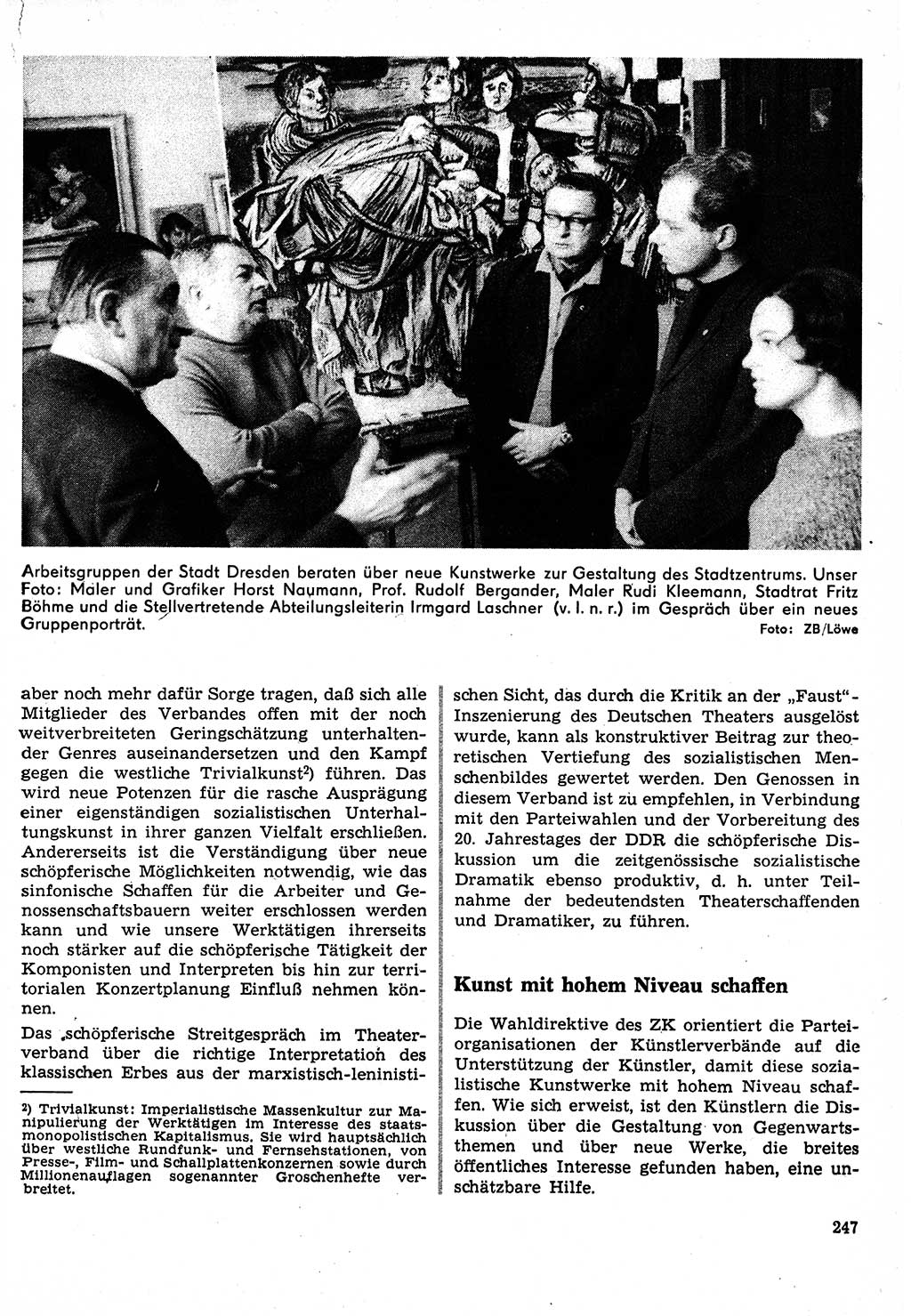 Neuer Weg (NW), Organ des Zentralkomitees (ZK) der SED (Sozialistische Einheitspartei Deutschlands) für Fragen des Parteilebens, 24. Jahrgang [Deutsche Demokratische Republik (DDR)] 1969, Seite 247 (NW ZK SED DDR 1969, S. 247)