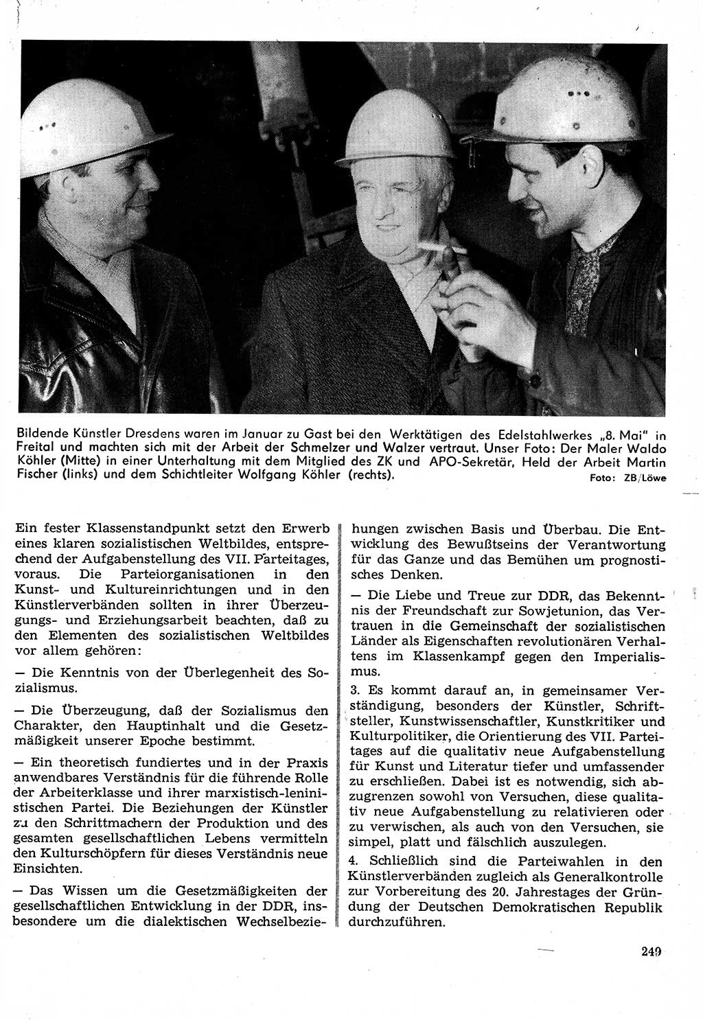 Neuer Weg (NW), Organ des Zentralkomitees (ZK) der SED (Sozialistische Einheitspartei Deutschlands) für Fragen des Parteilebens, 24. Jahrgang [Deutsche Demokratische Republik (DDR)] 1969, Seite 249 (NW ZK SED DDR 1969, S. 249)