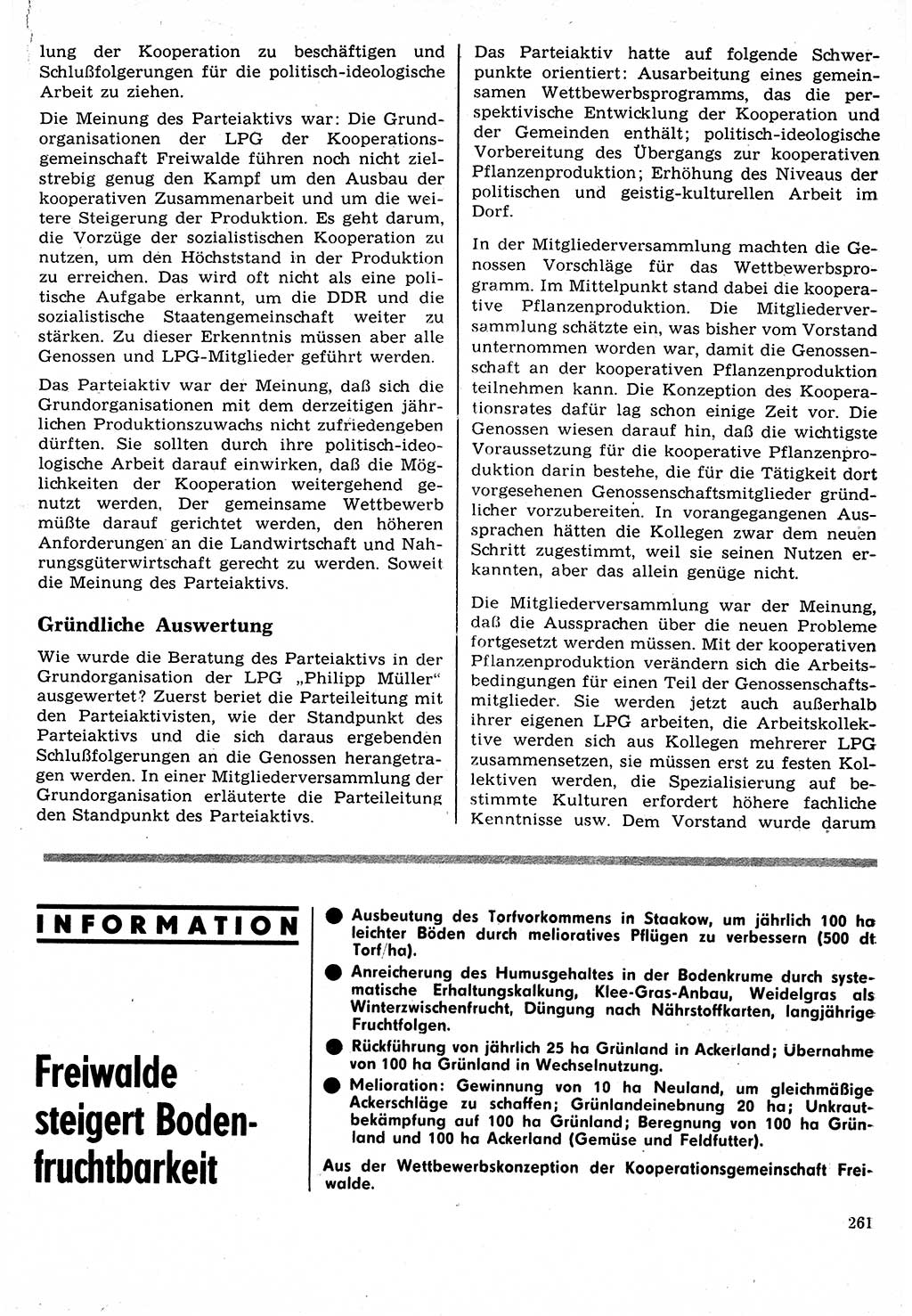 Neuer Weg (NW), Organ des Zentralkomitees (ZK) der SED (Sozialistische Einheitspartei Deutschlands) für Fragen des Parteilebens, 24. Jahrgang [Deutsche Demokratische Republik (DDR)] 1969, Seite 261 (NW ZK SED DDR 1969, S. 261)