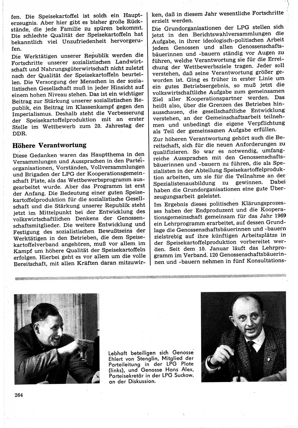 Neuer Weg (NW), Organ des Zentralkomitees (ZK) der SED (Sozialistische Einheitspartei Deutschlands) für Fragen des Parteilebens, 24. Jahrgang [Deutsche Demokratische Republik (DDR)] 1969, Seite 264 (NW ZK SED DDR 1969, S. 264)