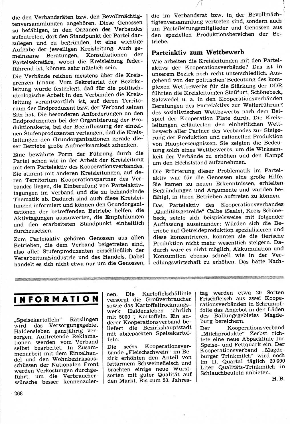 Neuer Weg (NW), Organ des Zentralkomitees (ZK) der SED (Sozialistische Einheitspartei Deutschlands) für Fragen des Parteilebens, 24. Jahrgang [Deutsche Demokratische Republik (DDR)] 1969, Seite 268 (NW ZK SED DDR 1969, S. 268)