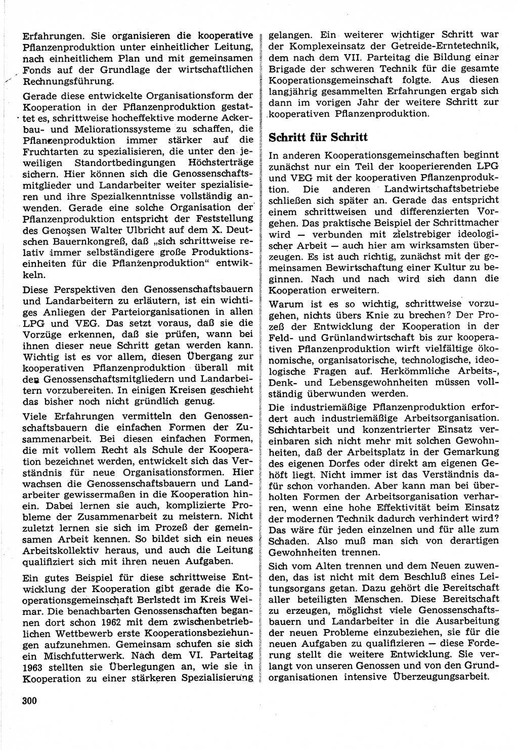 Neuer Weg (NW), Organ des Zentralkomitees (ZK) der SED (Sozialistische Einheitspartei Deutschlands) für Fragen des Parteilebens, 24. Jahrgang [Deutsche Demokratische Republik (DDR)] 1969, Seite 300 (NW ZK SED DDR 1969, S. 300)