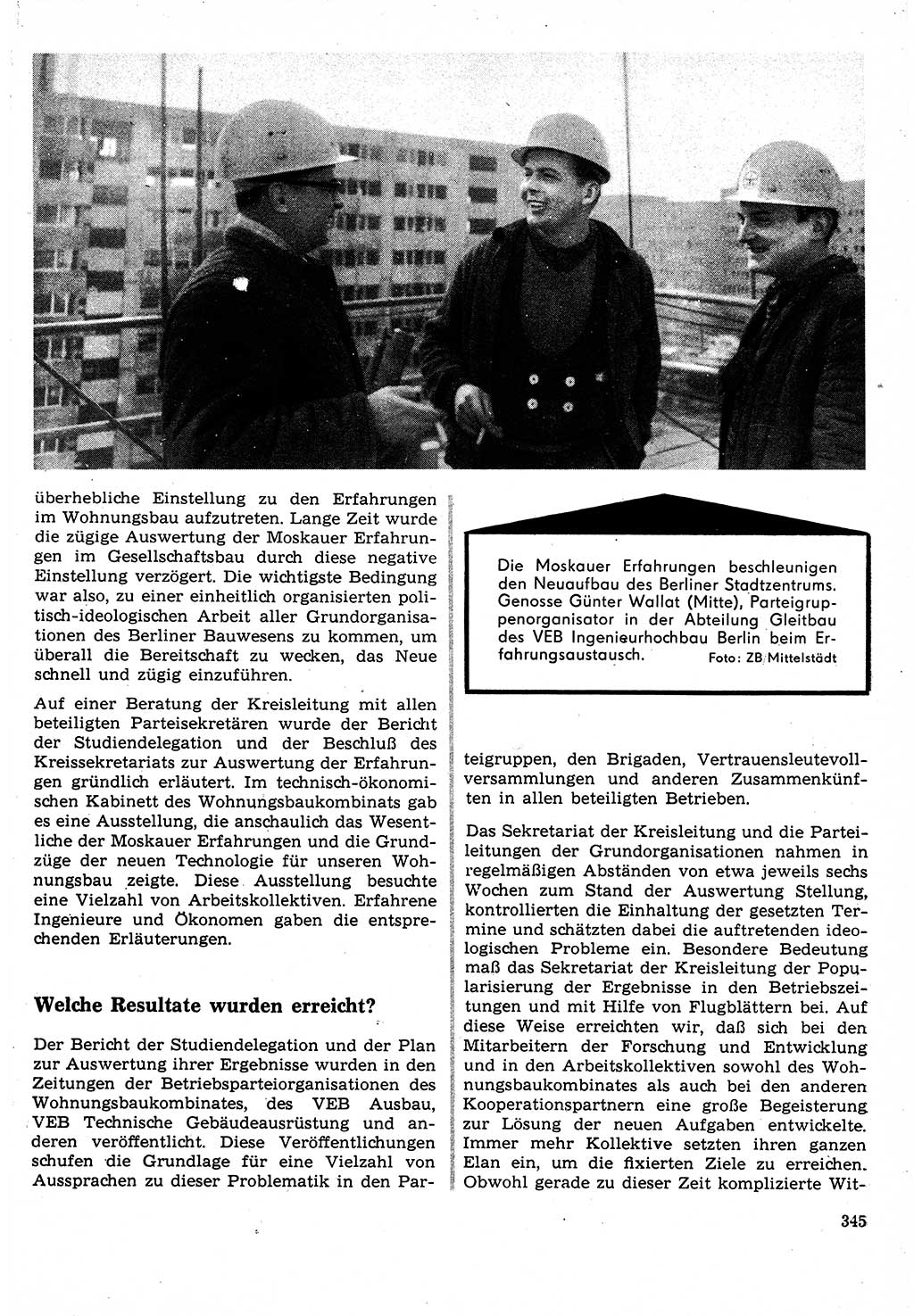 Neuer Weg (NW), Organ des Zentralkomitees (ZK) der SED (Sozialistische Einheitspartei Deutschlands) für Fragen des Parteilebens, 24. Jahrgang [Deutsche Demokratische Republik (DDR)] 1969, Seite 345 (NW ZK SED DDR 1969, S. 345)
