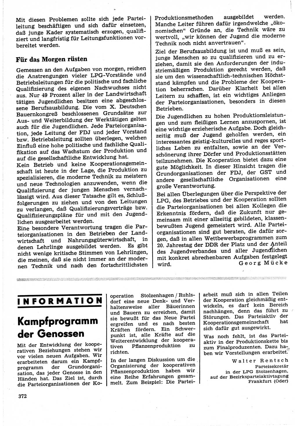 Neuer Weg (NW), Organ des Zentralkomitees (ZK) der SED (Sozialistische Einheitspartei Deutschlands) für Fragen des Parteilebens, 24. Jahrgang [Deutsche Demokratische Republik (DDR)] 1969, Seite 372 (NW ZK SED DDR 1969, S. 372)
