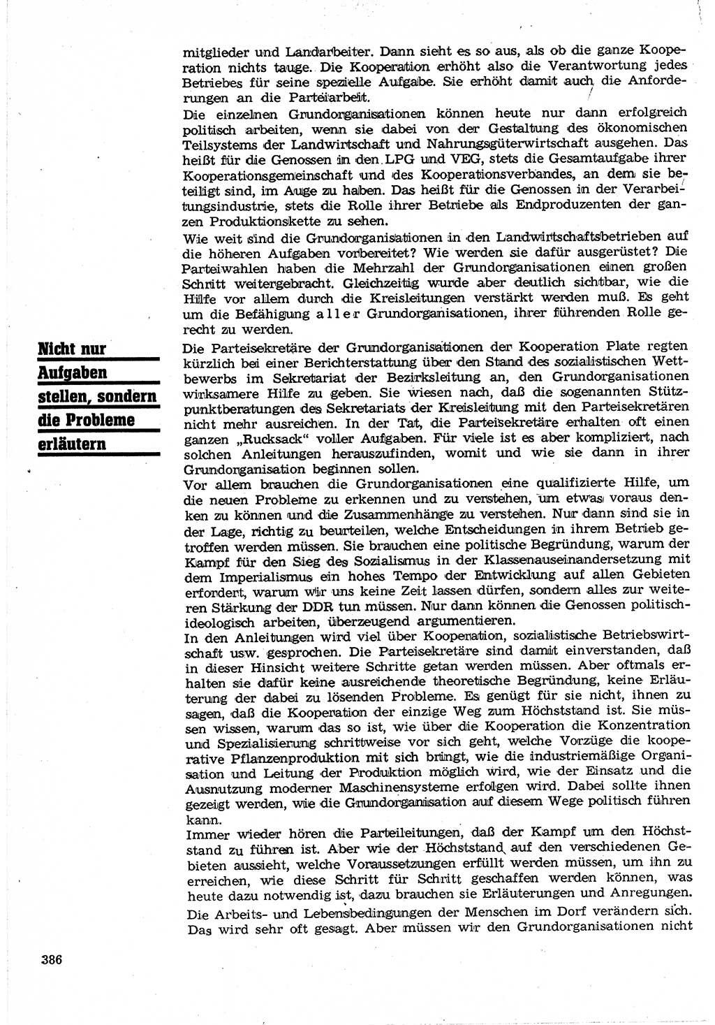 Neuer Weg (NW), Organ des Zentralkomitees (ZK) der SED (Sozialistische Einheitspartei Deutschlands) für Fragen des Parteilebens, 24. Jahrgang [Deutsche Demokratische Republik (DDR)] 1969, Seite 386 (NW ZK SED DDR 1969, S. 386)