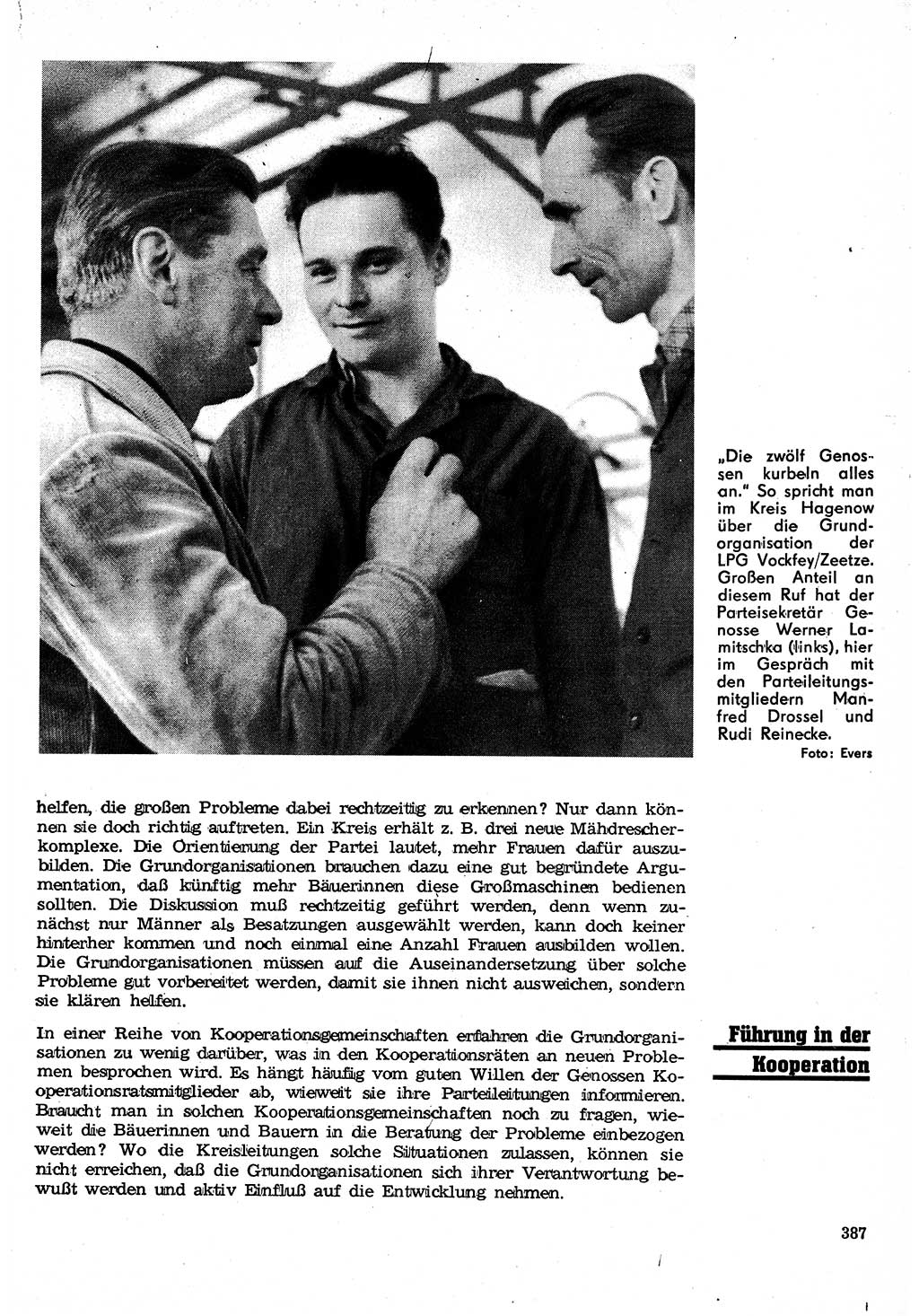 Neuer Weg (NW), Organ des Zentralkomitees (ZK) der SED (Sozialistische Einheitspartei Deutschlands) für Fragen des Parteilebens, 24. Jahrgang [Deutsche Demokratische Republik (DDR)] 1969, Seite 387 (NW ZK SED DDR 1969, S. 387)