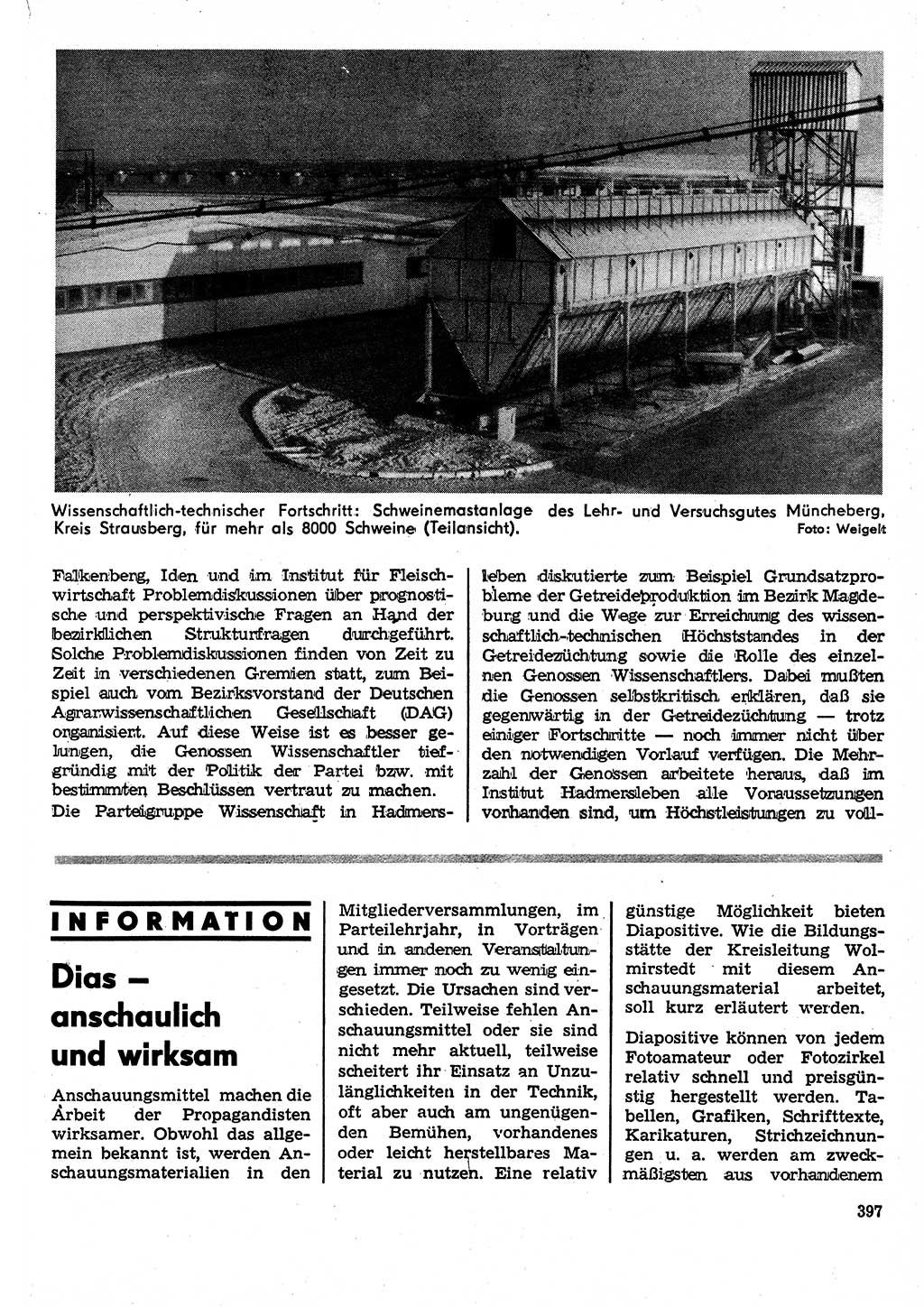 Neuer Weg (NW), Organ des Zentralkomitees (ZK) der SED (Sozialistische Einheitspartei Deutschlands) für Fragen des Parteilebens, 24. Jahrgang [Deutsche Demokratische Republik (DDR)] 1969, Seite 397 (NW ZK SED DDR 1969, S. 397)