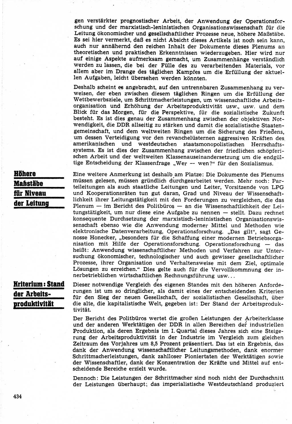 Neuer Weg (NW), Organ des Zentralkomitees (ZK) der SED (Sozialistische Einheitspartei Deutschlands) für Fragen des Parteilebens, 24. Jahrgang [Deutsche Demokratische Republik (DDR)] 1969, Seite 434 (NW ZK SED DDR 1969, S. 434)