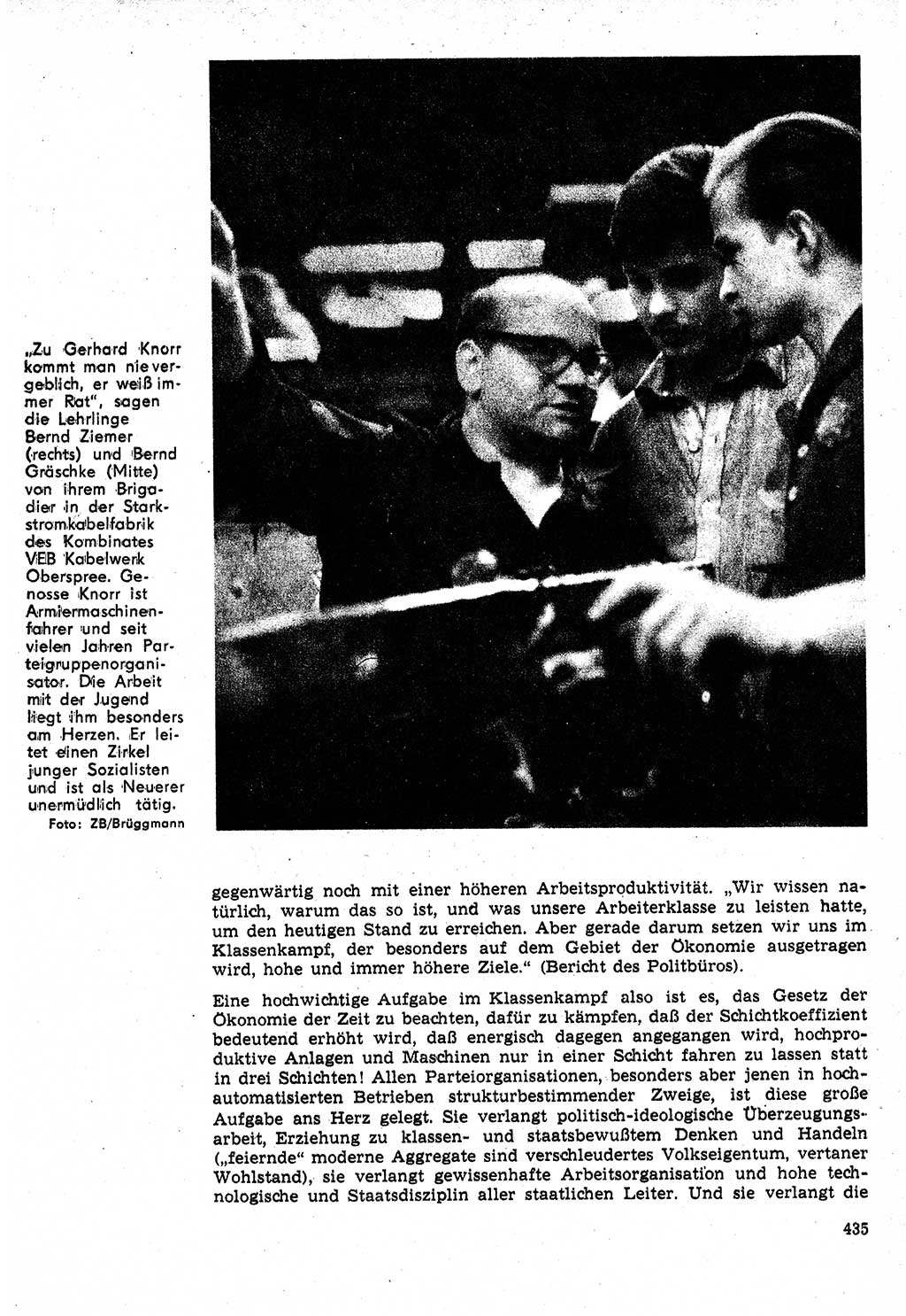 Neuer Weg (NW), Organ des Zentralkomitees (ZK) der SED (Sozialistische Einheitspartei Deutschlands) für Fragen des Parteilebens, 24. Jahrgang [Deutsche Demokratische Republik (DDR)] 1969, Seite 435 (NW ZK SED DDR 1969, S. 435)