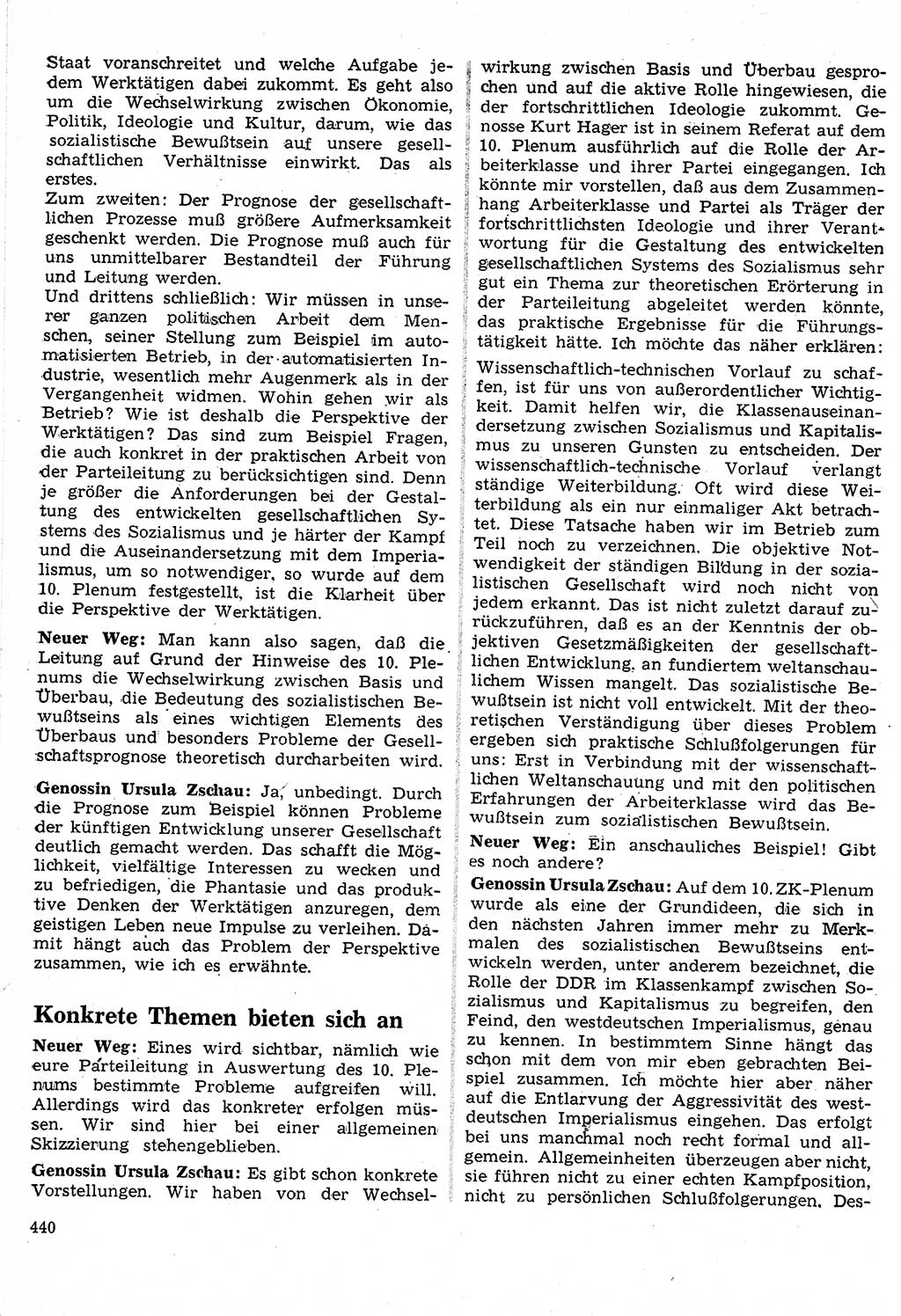 Neuer Weg (NW), Organ des Zentralkomitees (ZK) der SED (Sozialistische Einheitspartei Deutschlands) für Fragen des Parteilebens, 24. Jahrgang [Deutsche Demokratische Republik (DDR)] 1969, Seite 440 (NW ZK SED DDR 1969, S. 440)