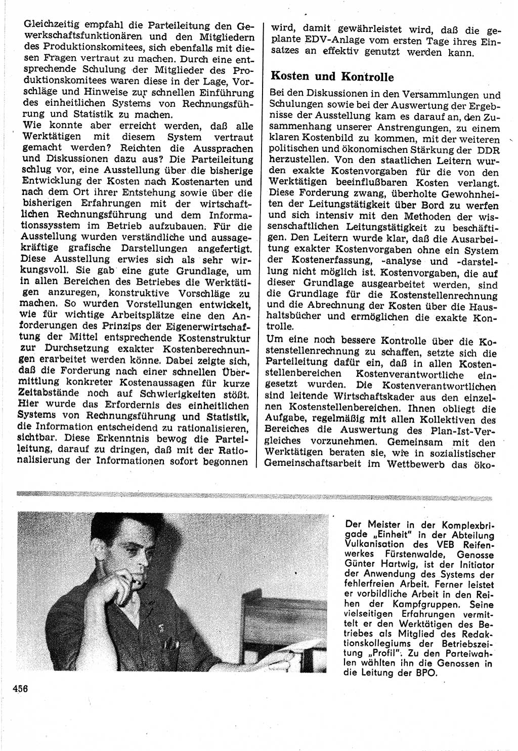 Neuer Weg (NW), Organ des Zentralkomitees (ZK) der SED (Sozialistische Einheitspartei Deutschlands) für Fragen des Parteilebens, 24. Jahrgang [Deutsche Demokratische Republik (DDR)] 1969, Seite 456 (NW ZK SED DDR 1969, S. 456)
