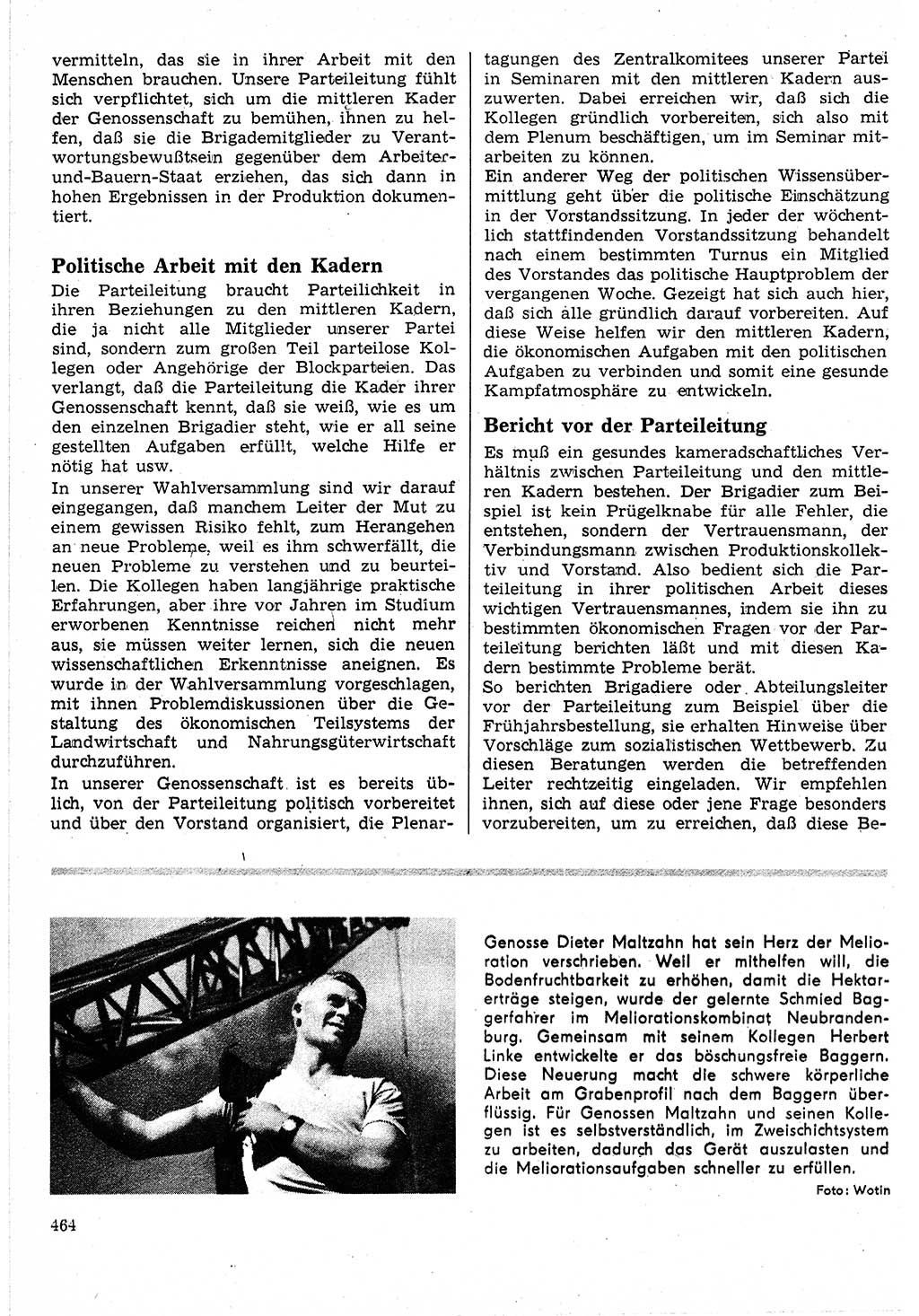 Neuer Weg (NW), Organ des Zentralkomitees (ZK) der SED (Sozialistische Einheitspartei Deutschlands) für Fragen des Parteilebens, 24. Jahrgang [Deutsche Demokratische Republik (DDR)] 1969, Seite 464 (NW ZK SED DDR 1969, S. 464)